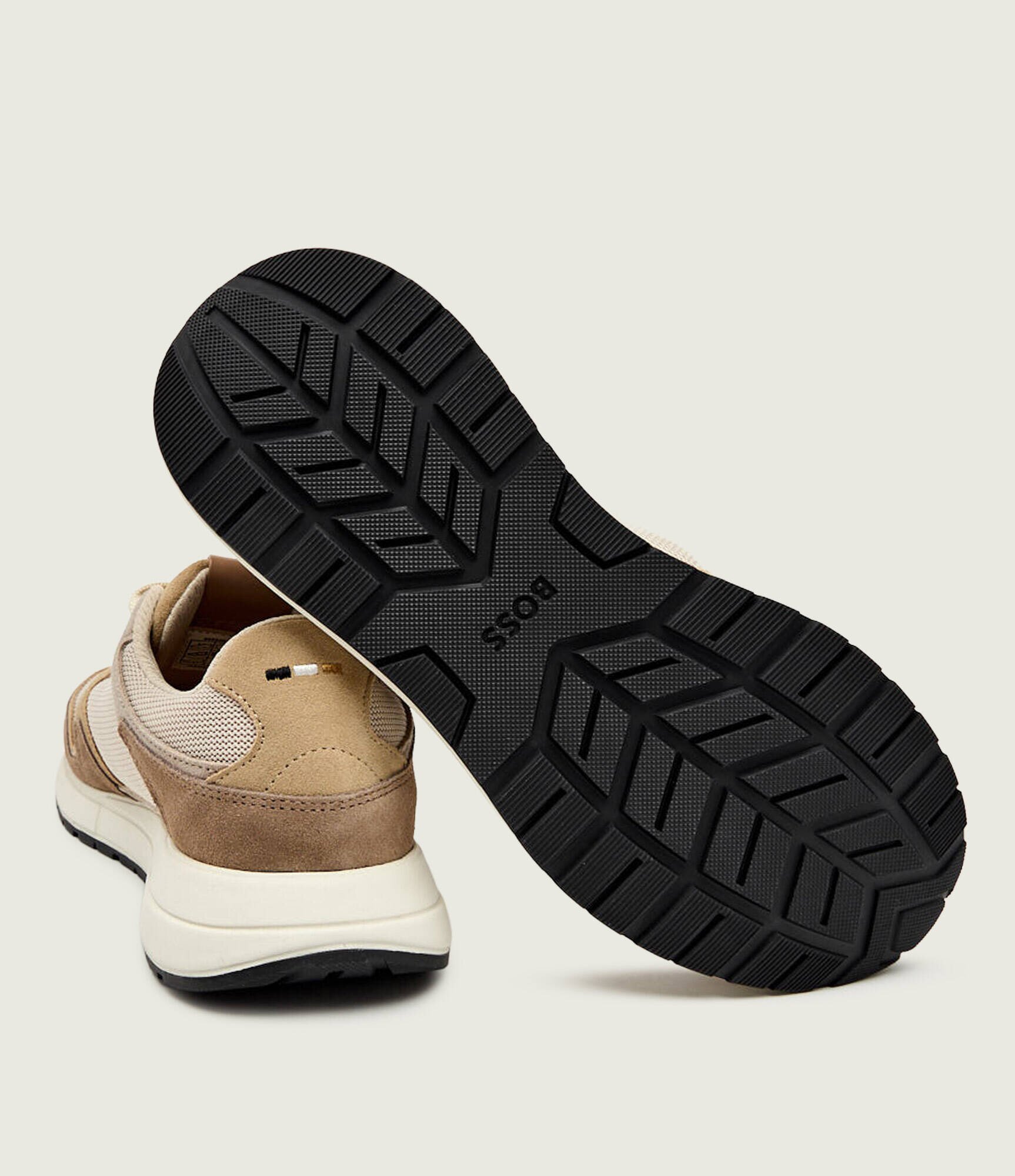 BOSS BLACK Sneakers Vinston_Runn_sdmeBB | piele întoarsă