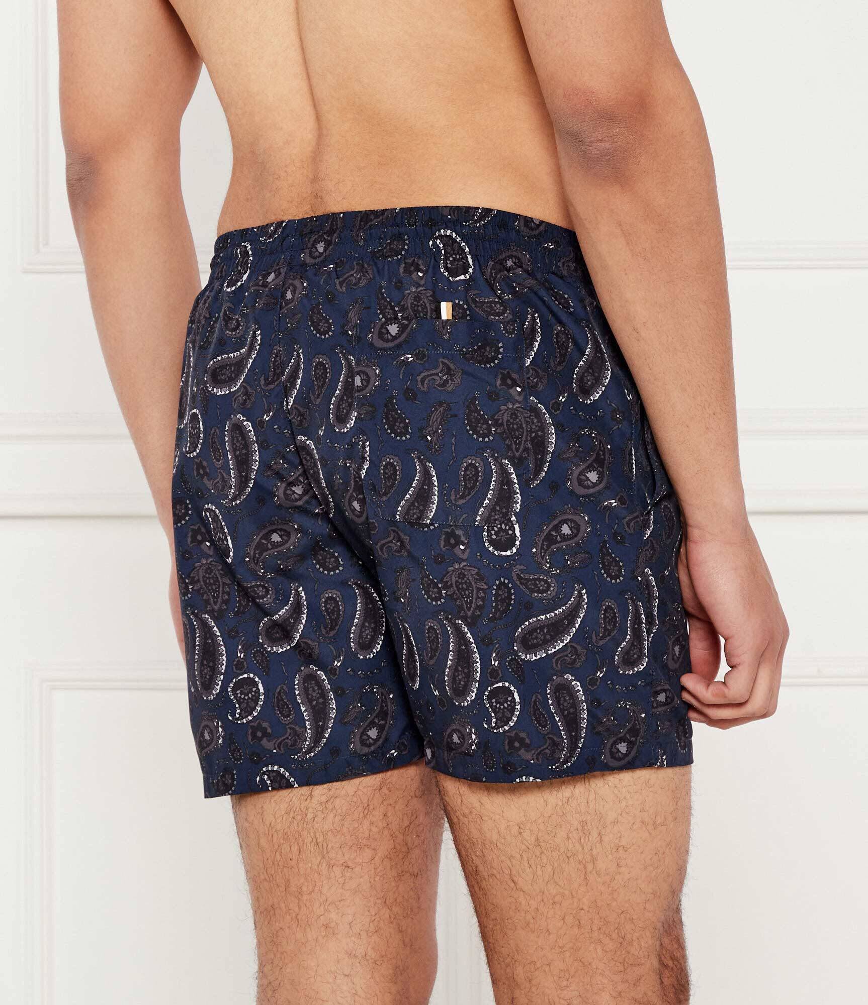 BOSS BLACK Șorți de baie Paisley_AOP | Regular Fit