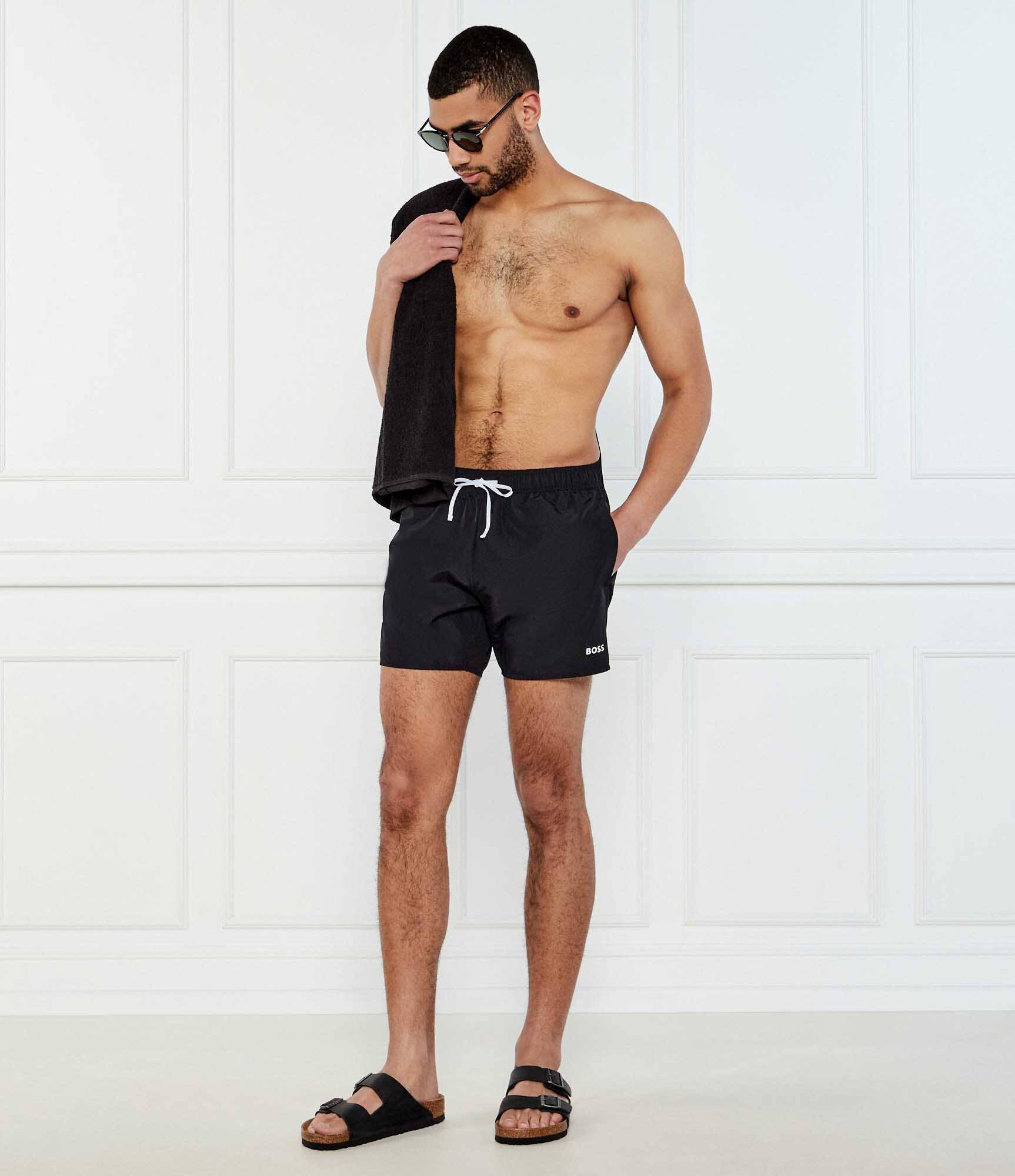 BOSS BLACK Șorți de înot +prosop + rucsac Beach Set | Regular Fit