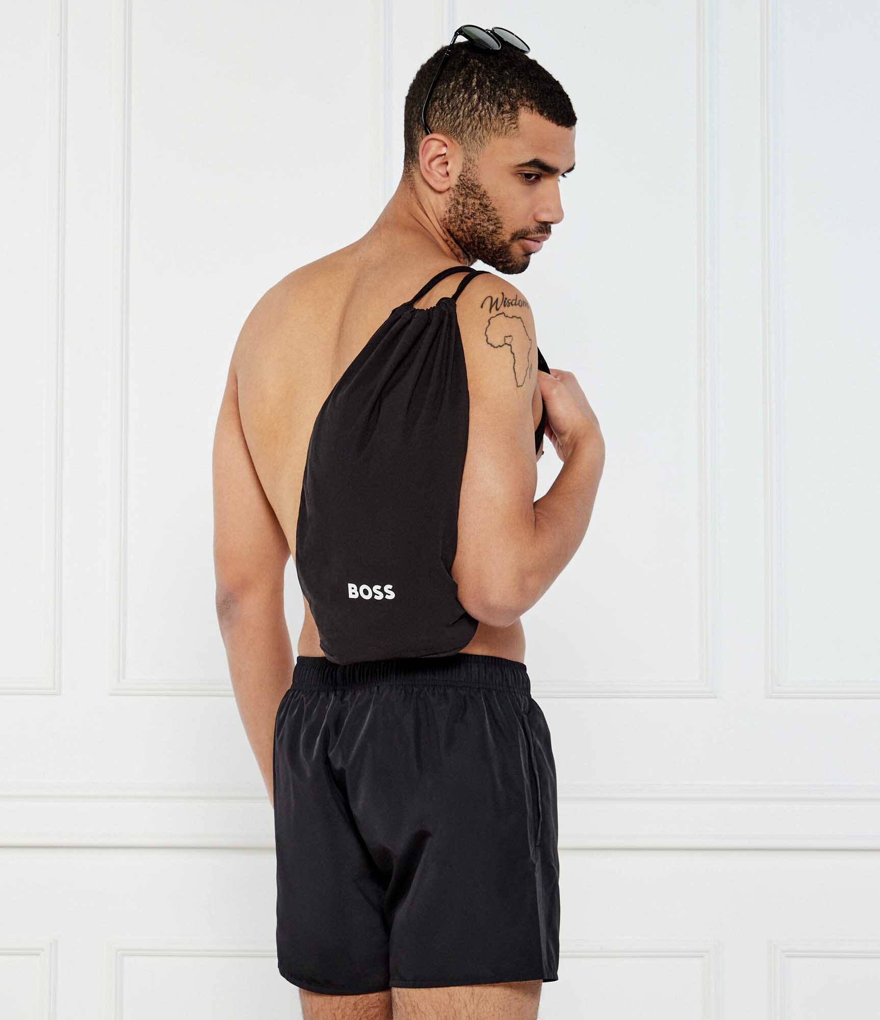 BOSS BLACK Șorți de înot +prosop + rucsac Beach Set | Regular Fit
