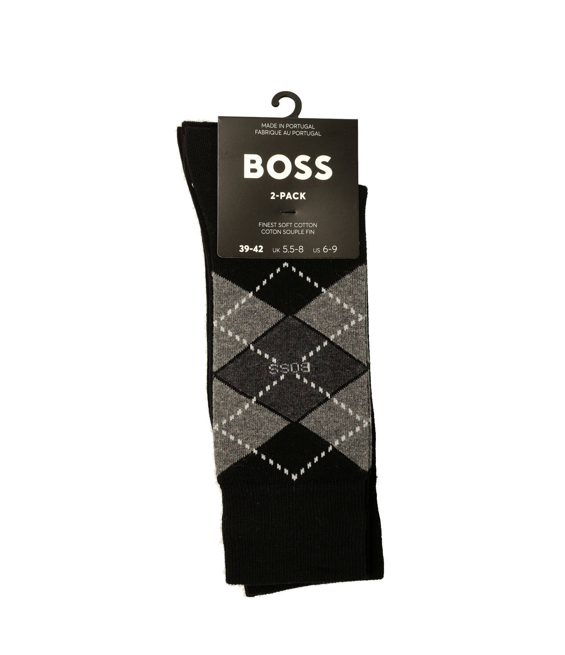 BOSS BLACK Șosete 2-pack Argyle