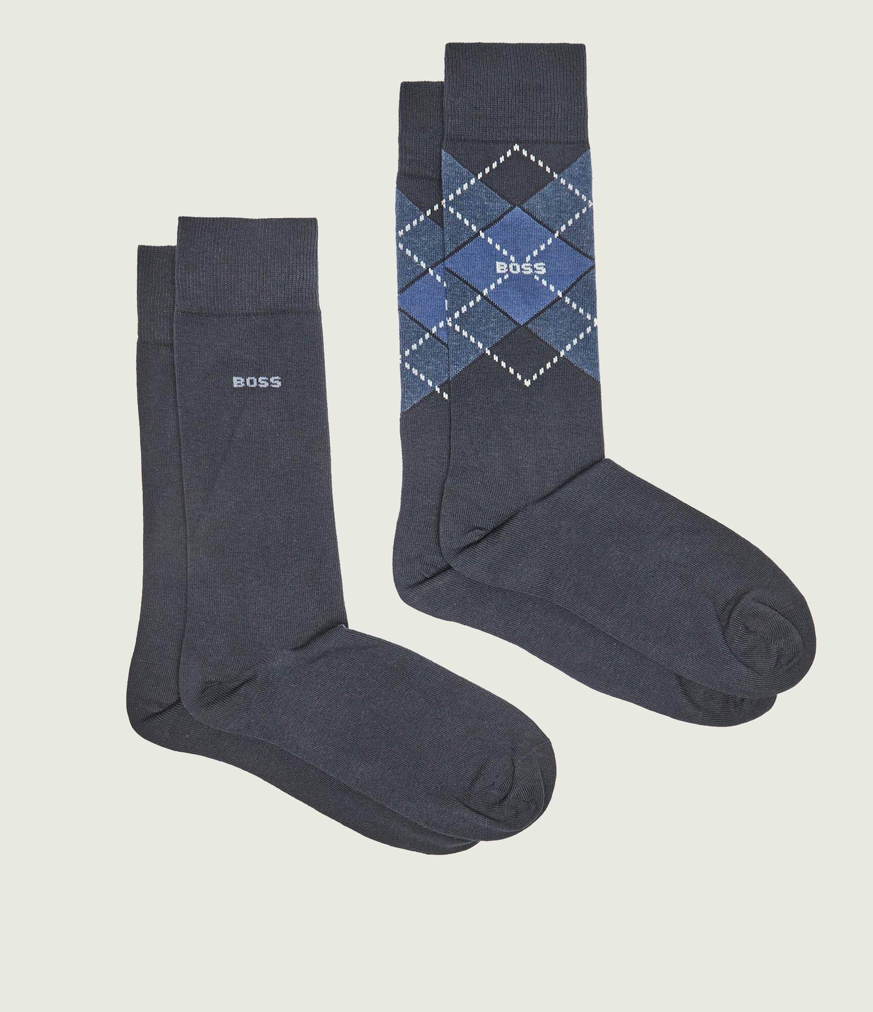 BOSS BLACK Șosete 2-pack Argyle