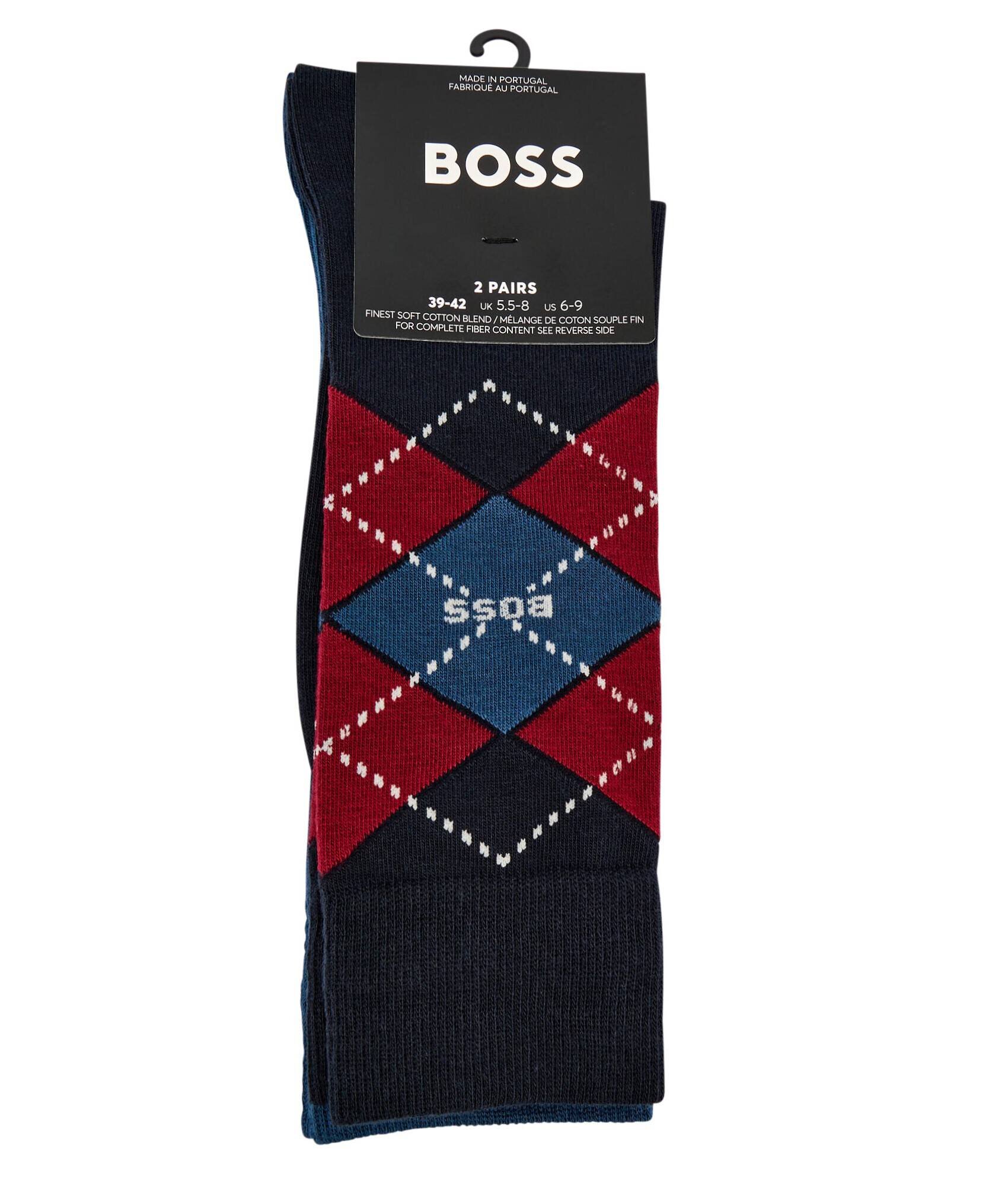 BOSS BLACK Șosete 2-pack Argyle