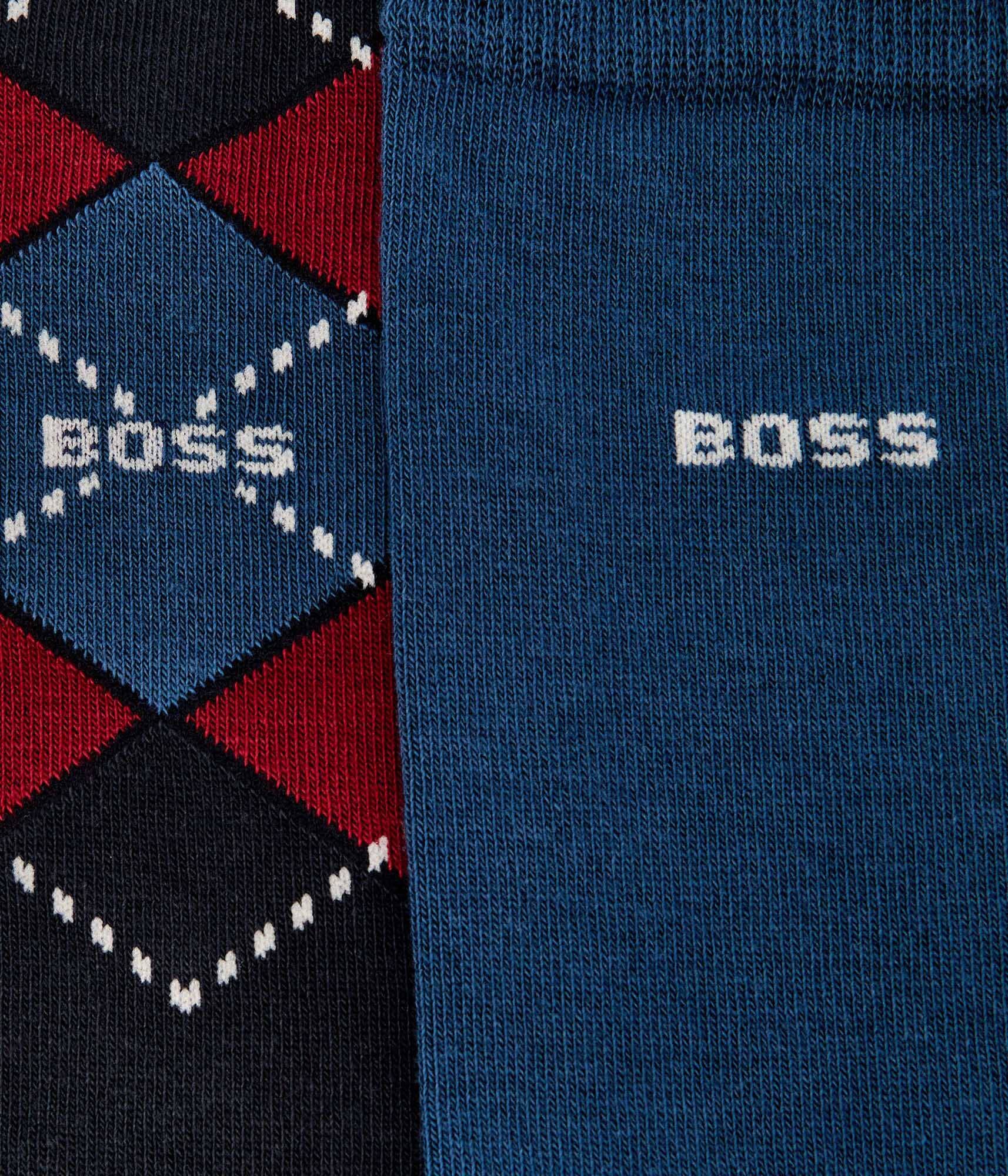 BOSS BLACK Șosete 2-pack Argyle