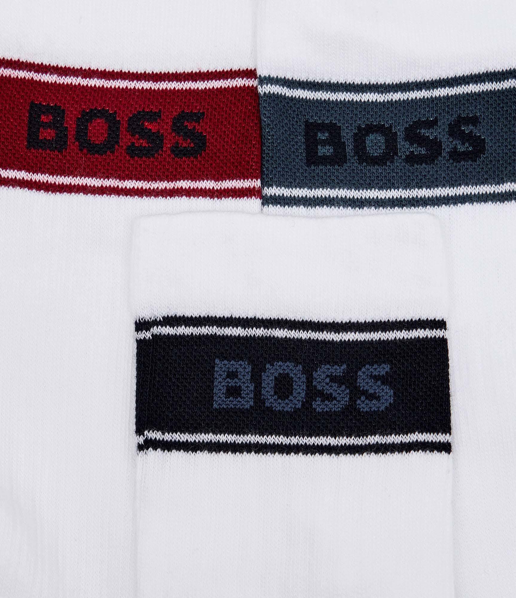 BOSS BLACK Șosete 3-pack 3P QS Rib Stripe CC