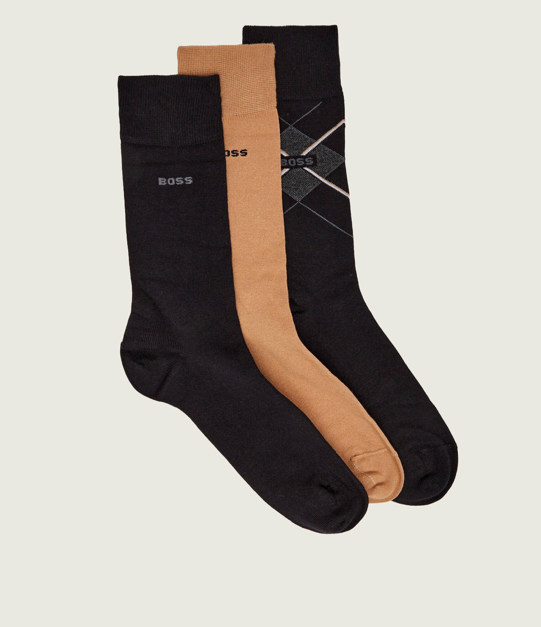 BOSS BLACK Șosete 3-pack Giftset ArgyleCC