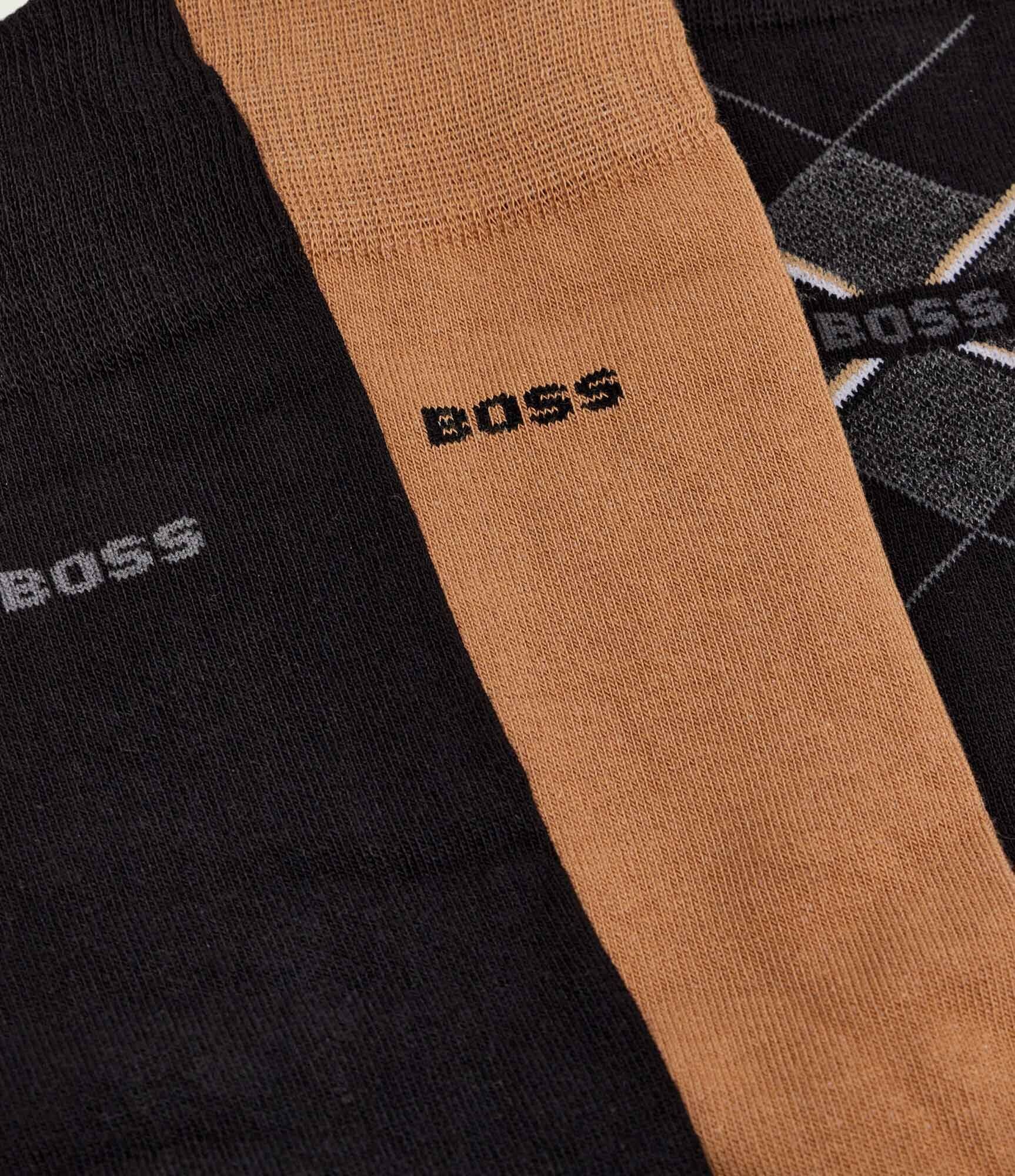 BOSS BLACK Șosete 3-pack Giftset ArgyleCC