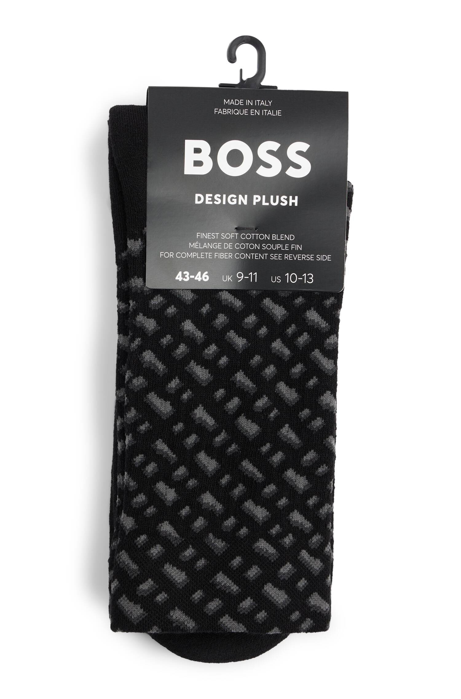 BOSS BLACK Șosete QS Rib Monogram CC