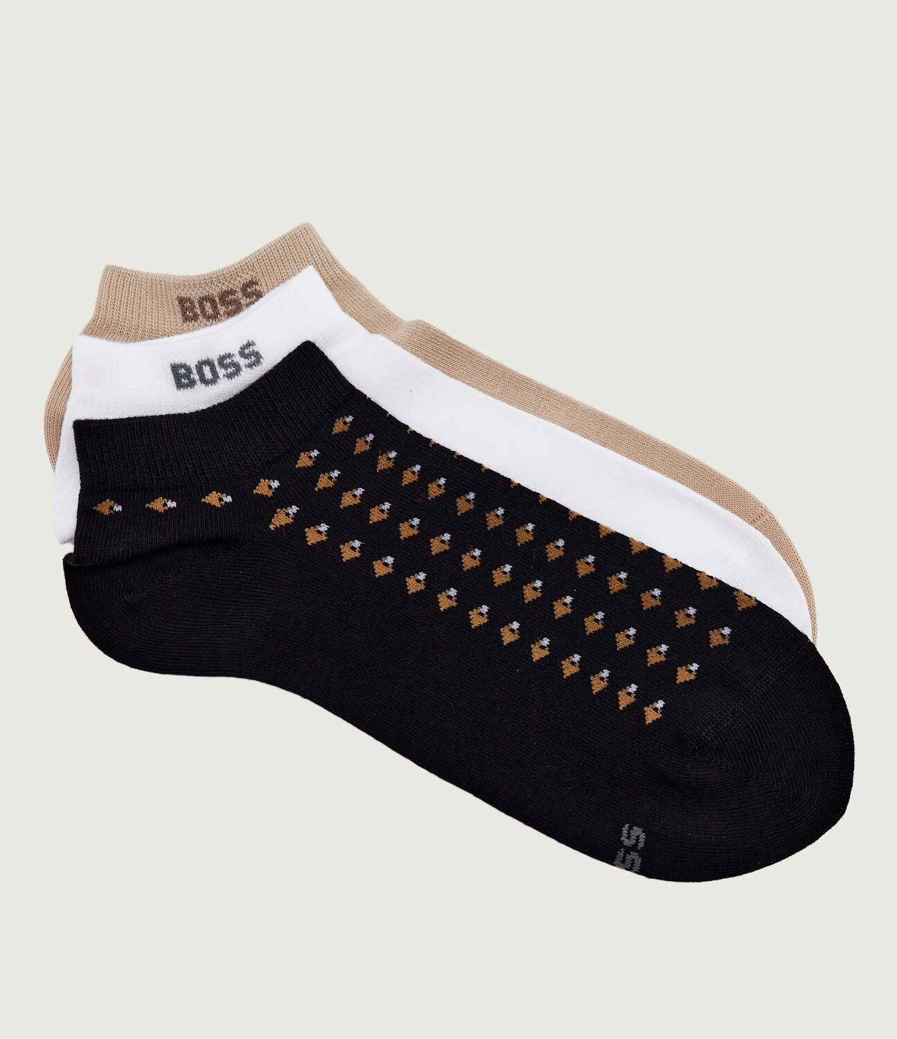 BOSS BLACK Șosete/tălpici 3 pack 3P AS Minipattern CC