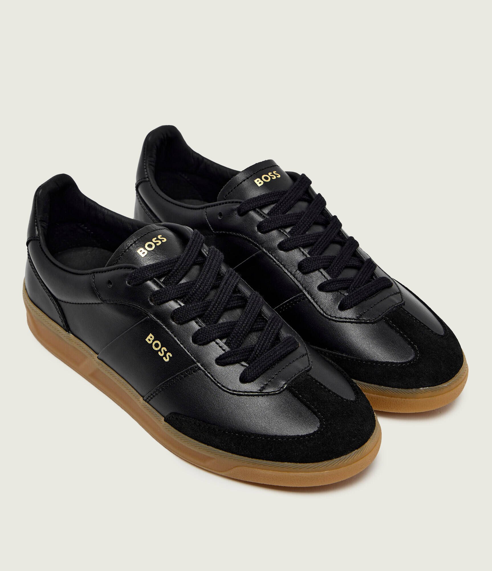 BOSS BLACK Teniși din piele Brenta_Tenn_ltsd