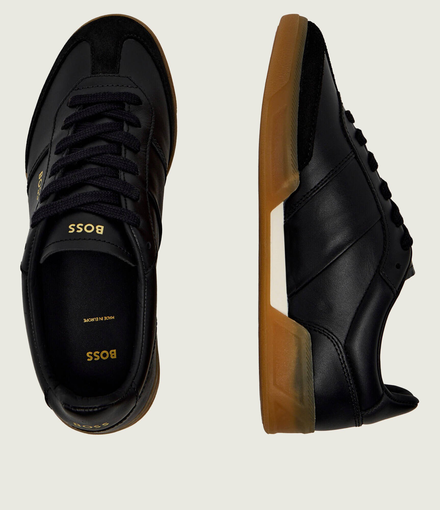 BOSS BLACK Teniși din piele Brenta_Tenn_ltsd