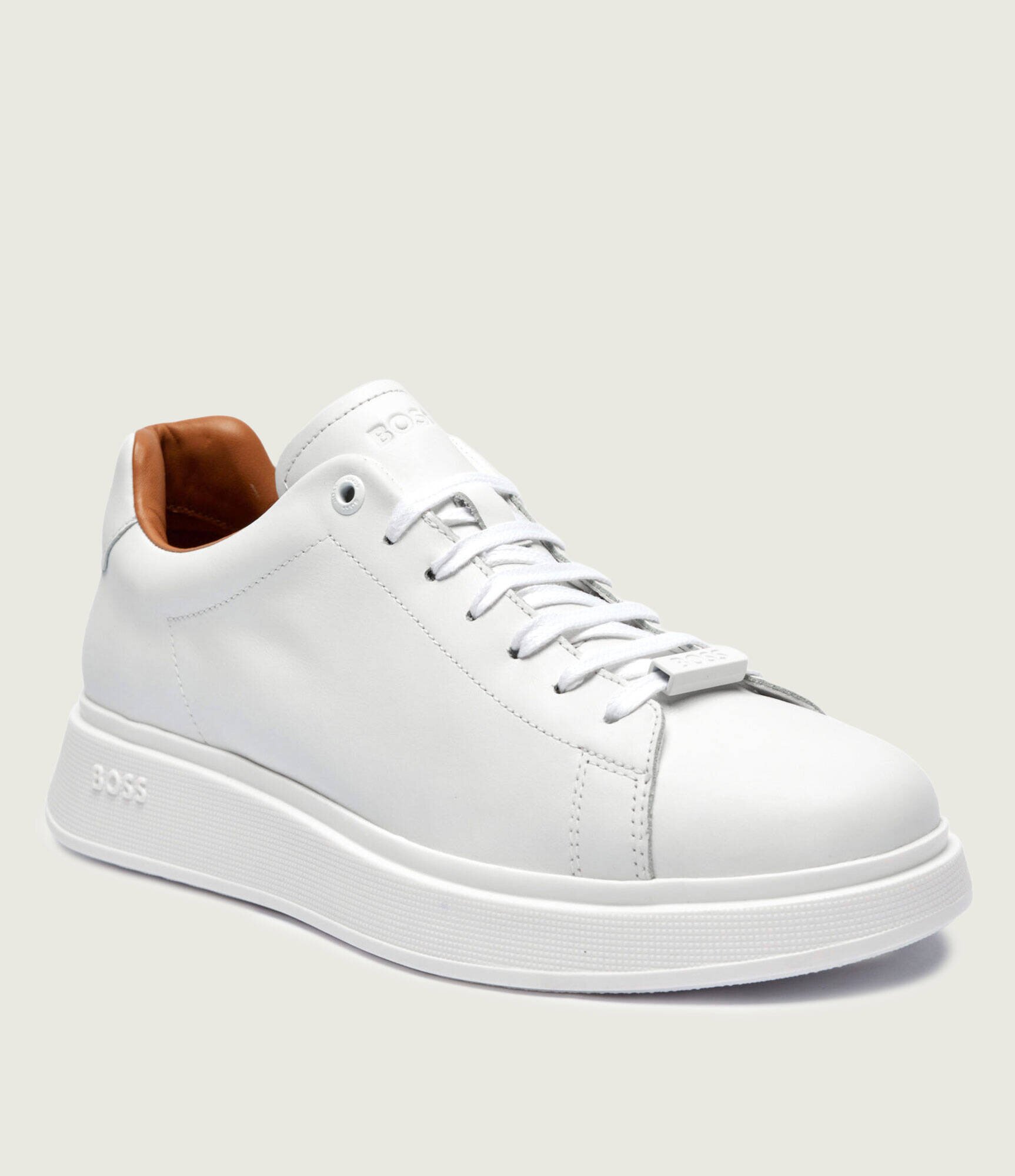 BOSS BLACK Teniși din piele Bulton
