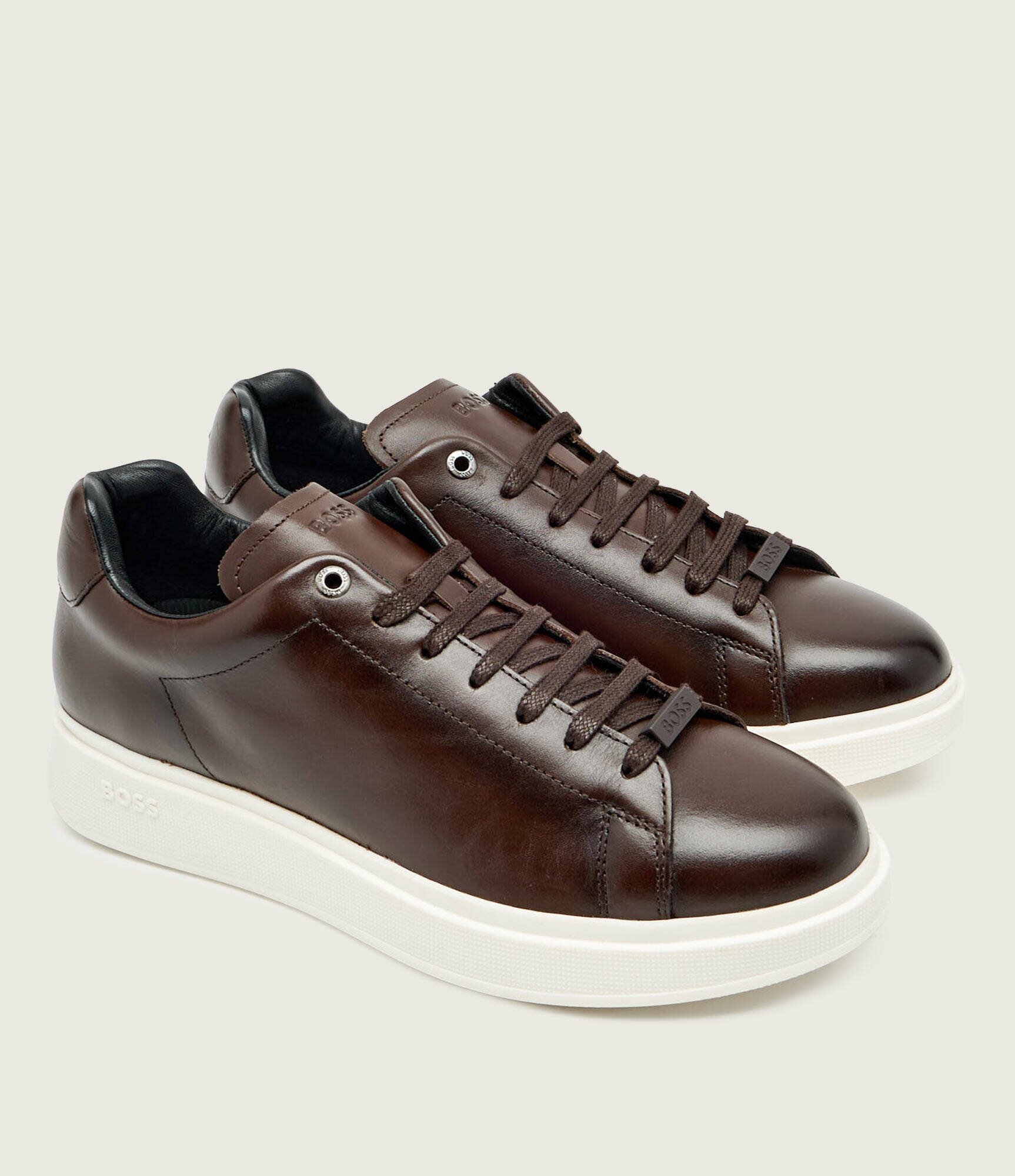 BOSS BLACK Teniși din piele Bulton_Runn_buf