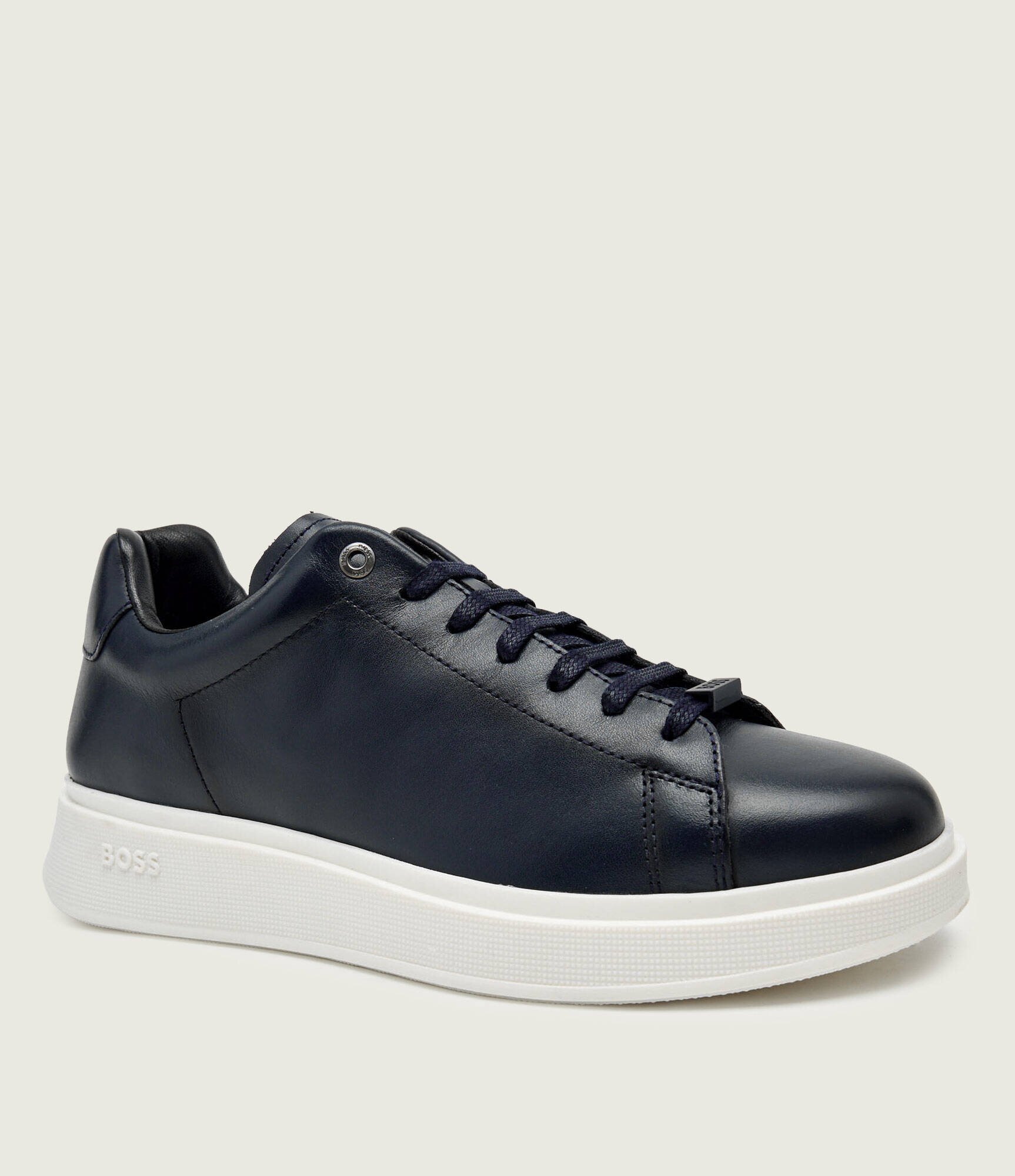 BOSS BLACK Teniși din piele Bulton_Runn_buf