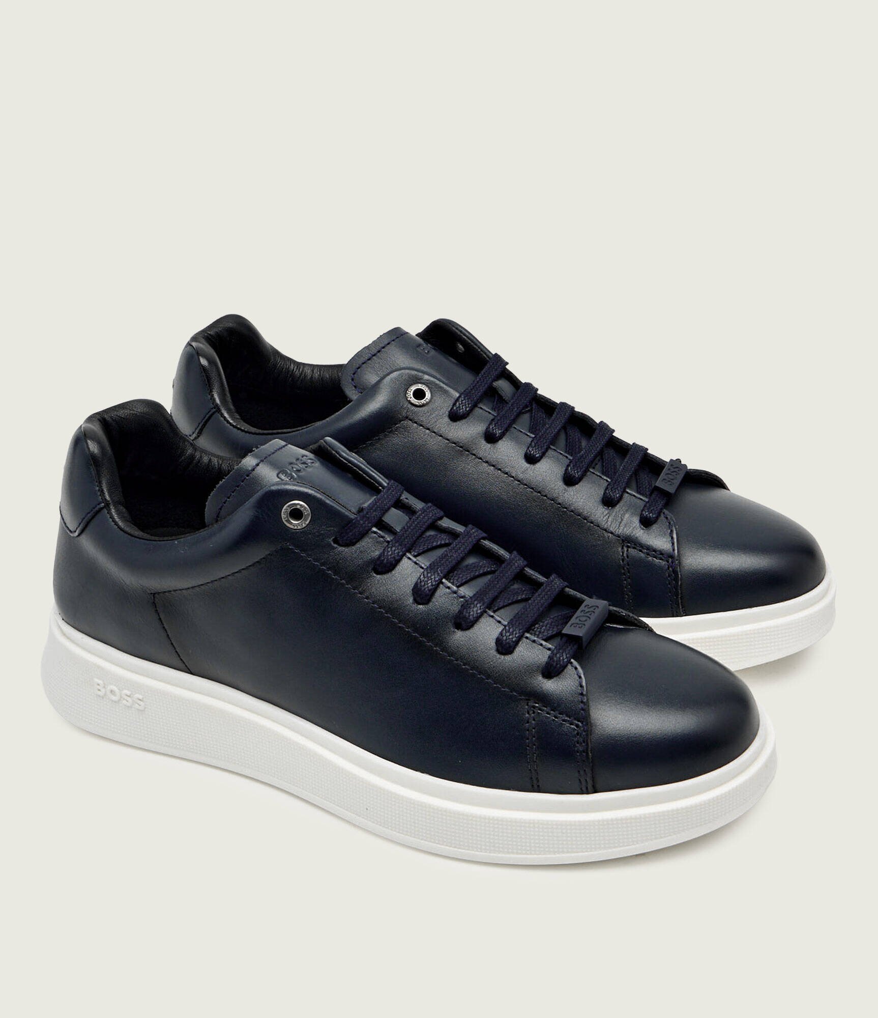 BOSS BLACK Teniși din piele Bulton_Runn_buf