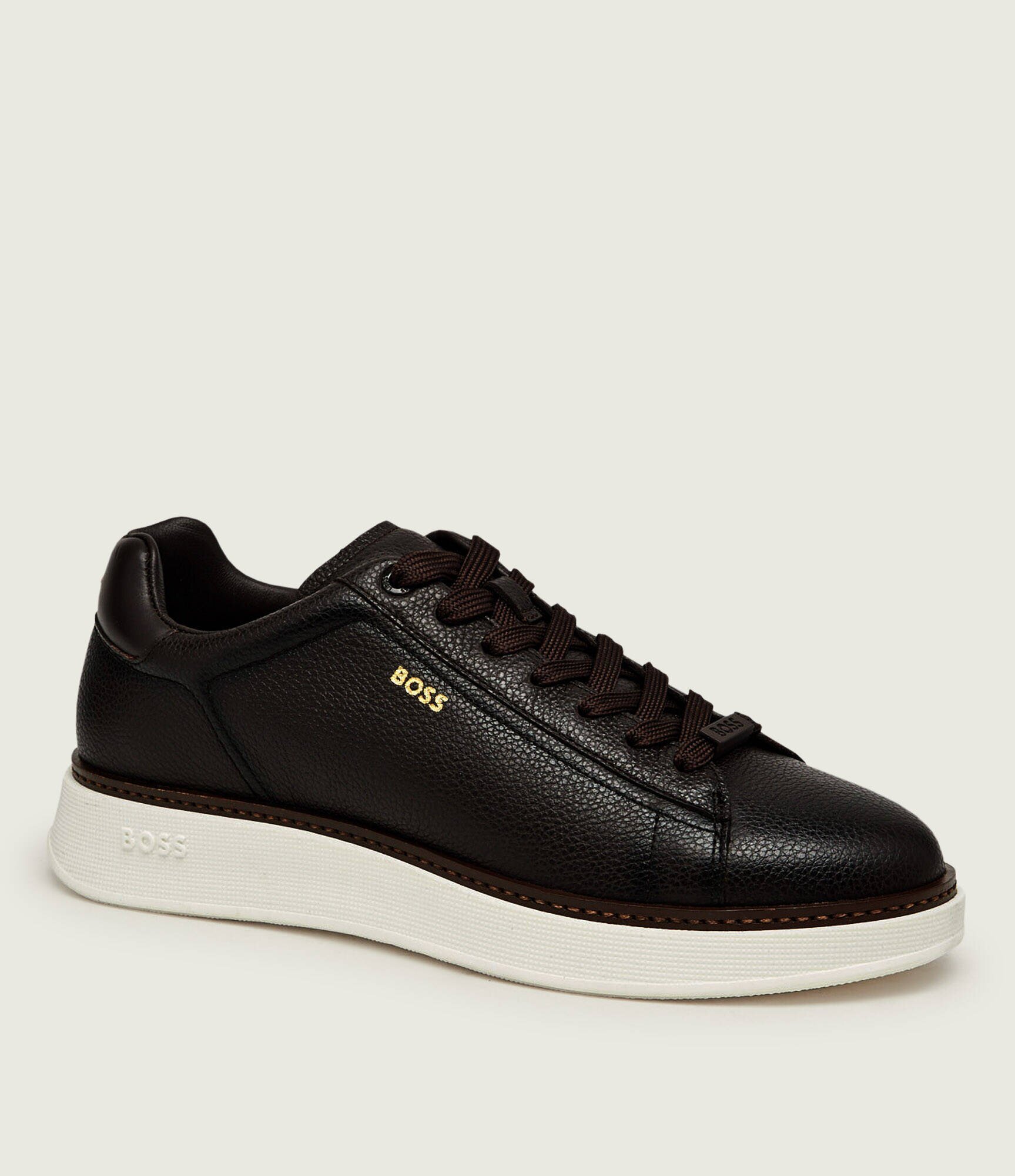 BOSS BLACK Teniși din piele Bulton_Runn_tb