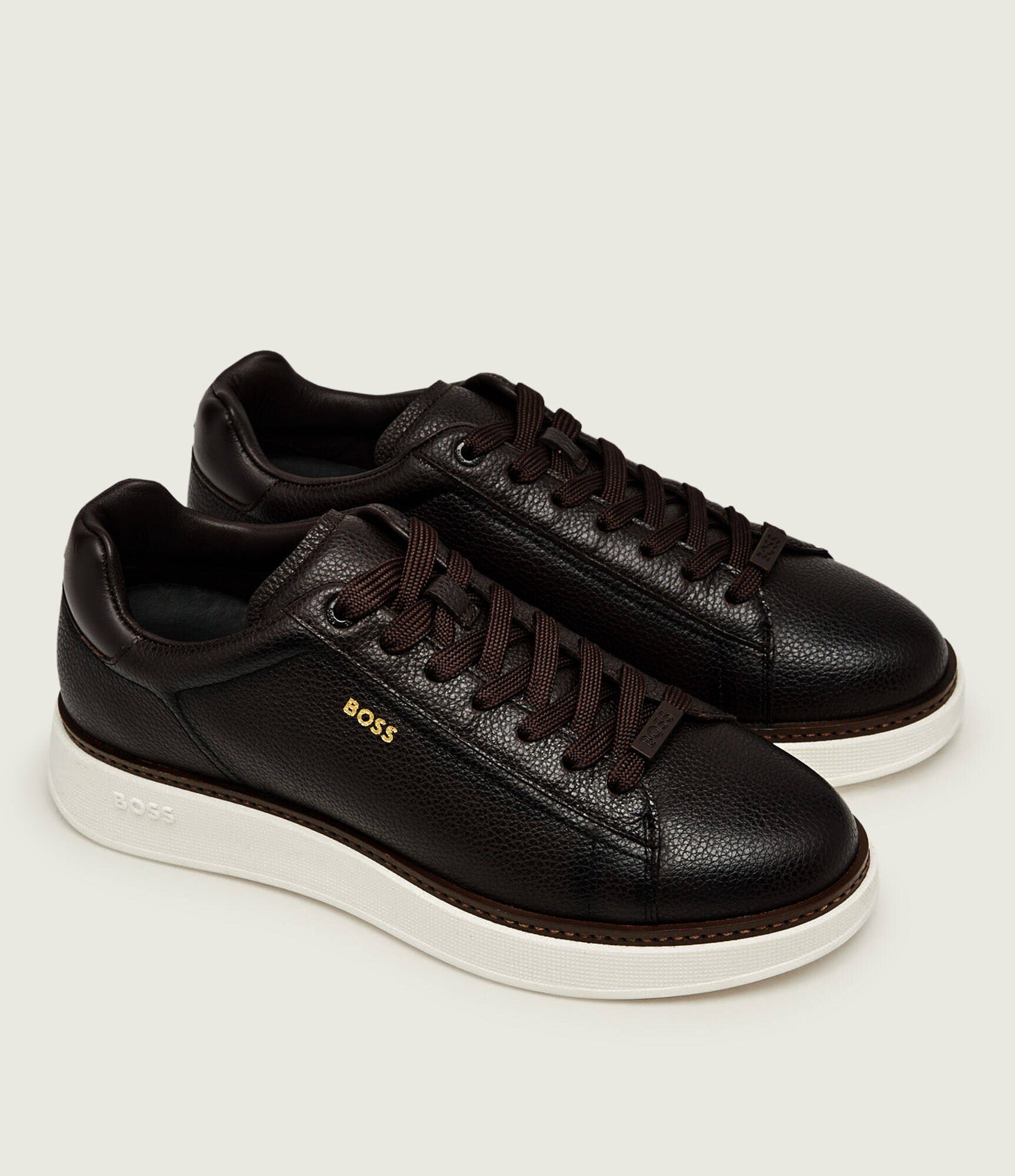 BOSS BLACK Teniși din piele Bulton_Runn_tb