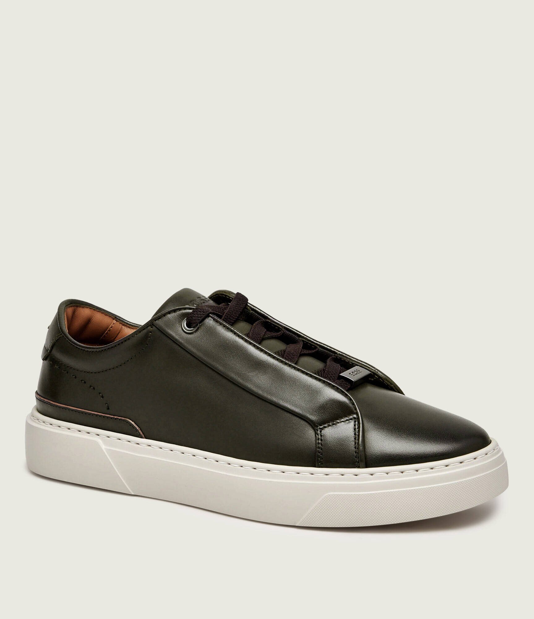 BOSS BLACK Teniși din piele Gary_Tenn_buamf
