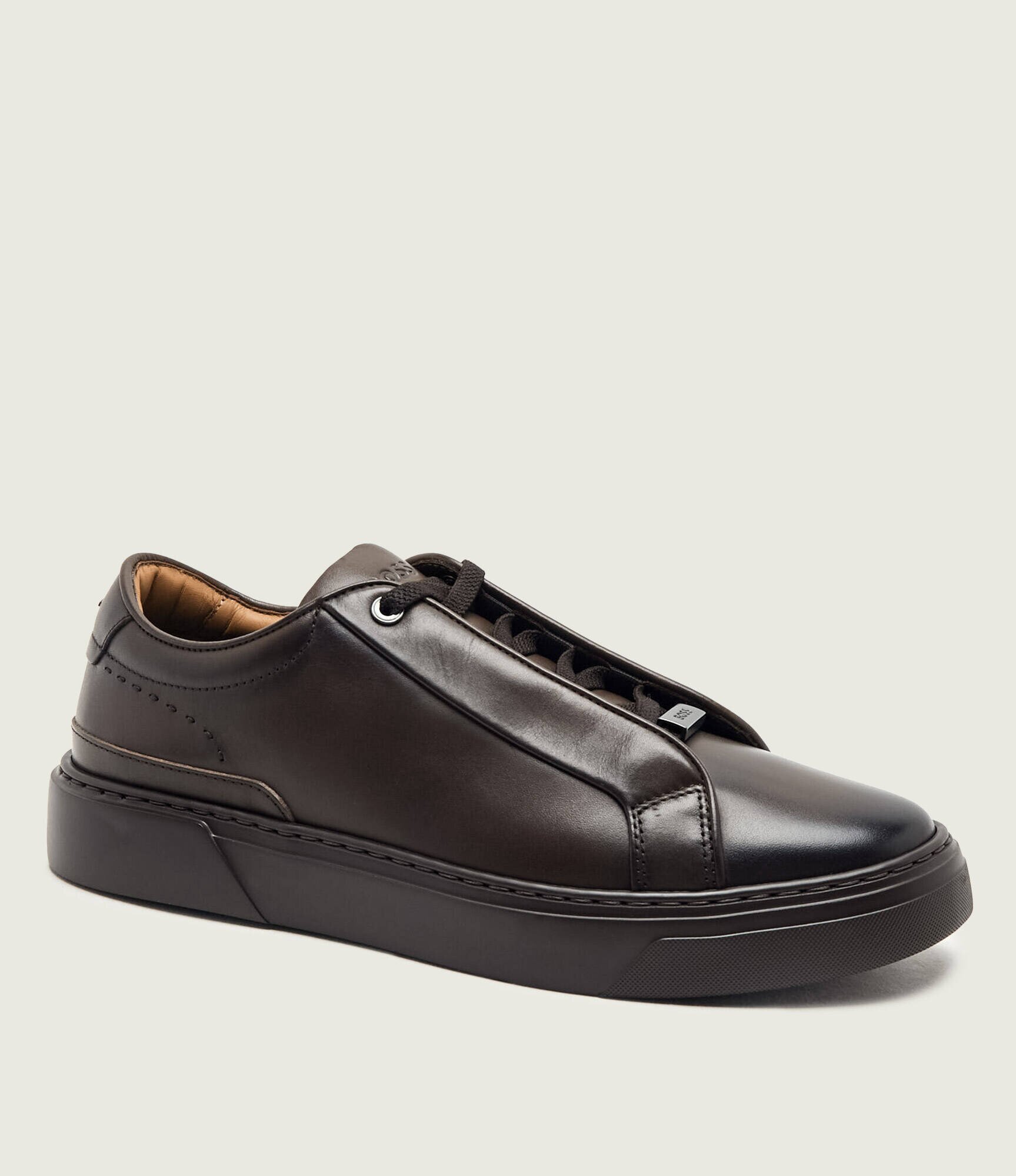 BOSS BLACK Teniși din piele Gary_Tenn_buamf
