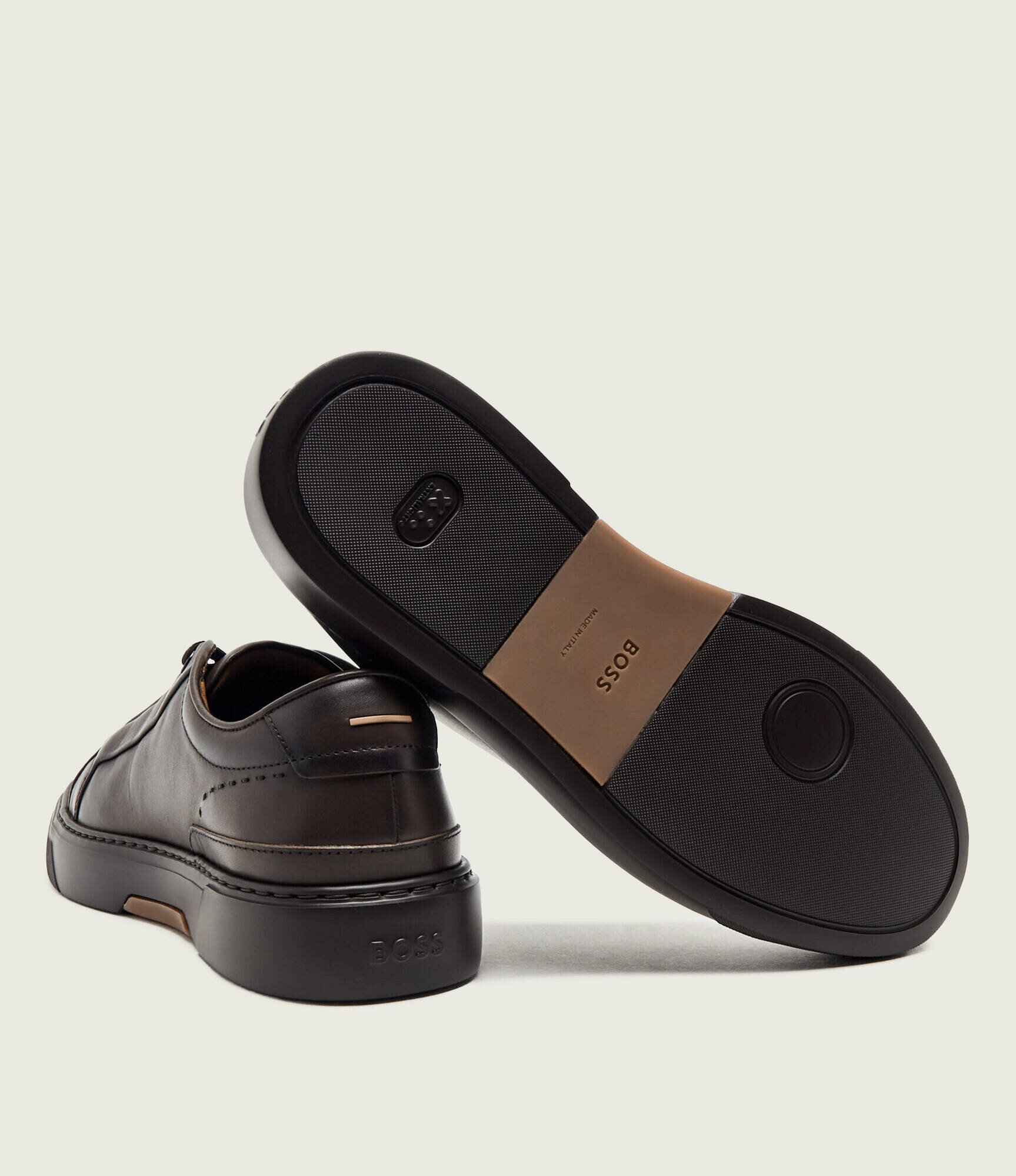 BOSS BLACK Teniși din piele Gary_Tenn_buamf