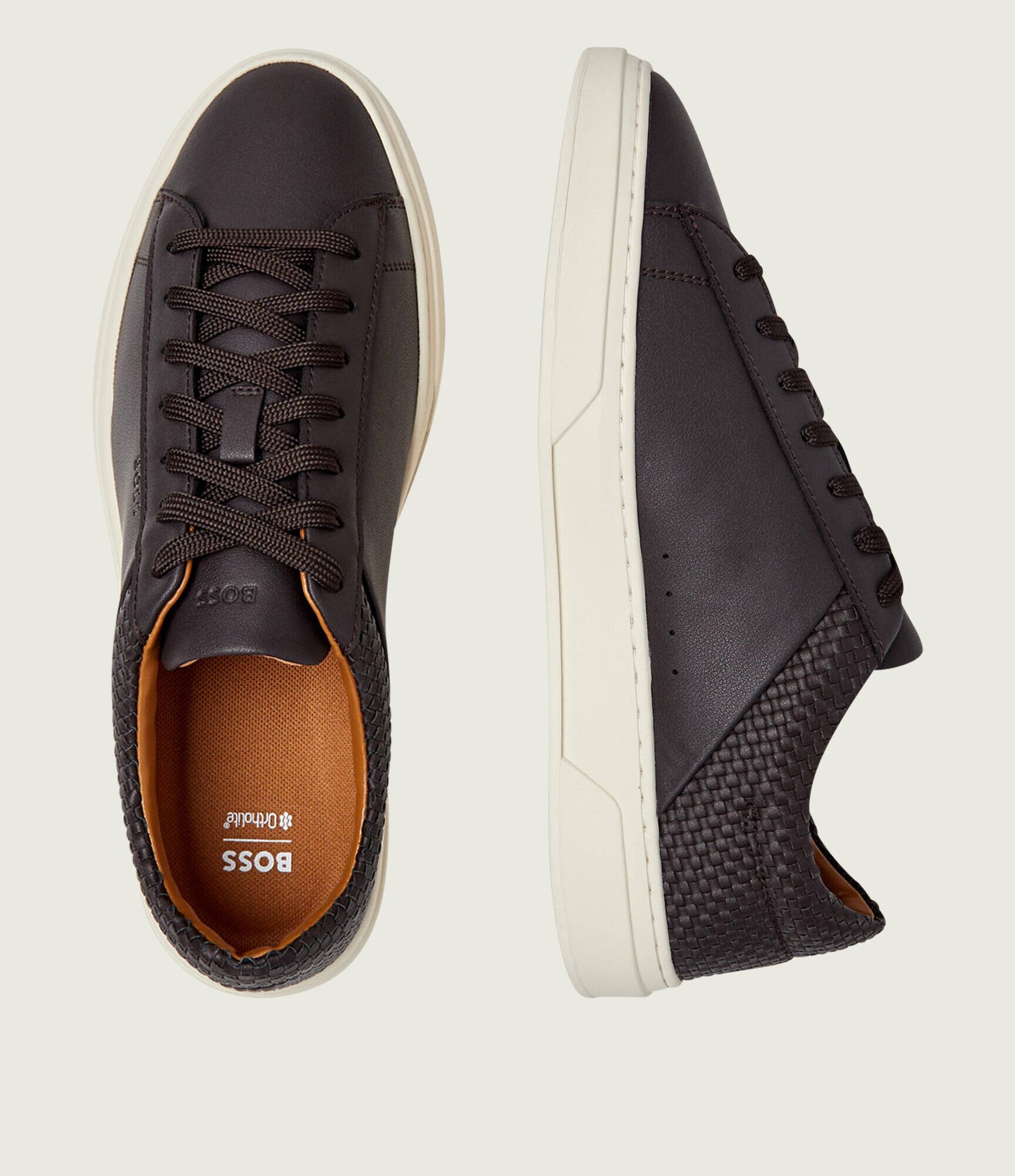BOSS BLACK Teniși din piele Kieran_Tenn_lwvpu