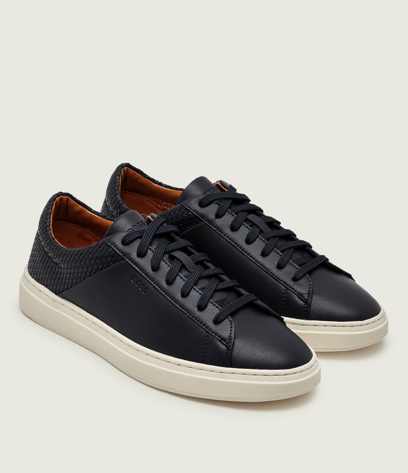BOSS BLACK Teniși din piele Kieran_Tenn_lwvpu