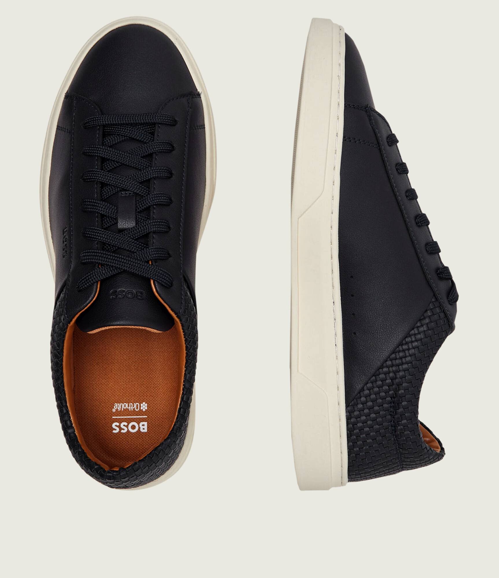 BOSS BLACK Teniși din piele Kieran_Tenn_lwvpu