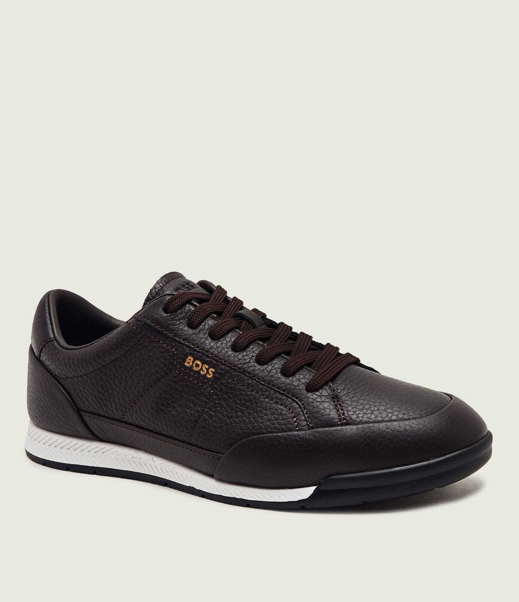 BOSS BLACK Teniși din piele Nitan_Lowp_ltgrn