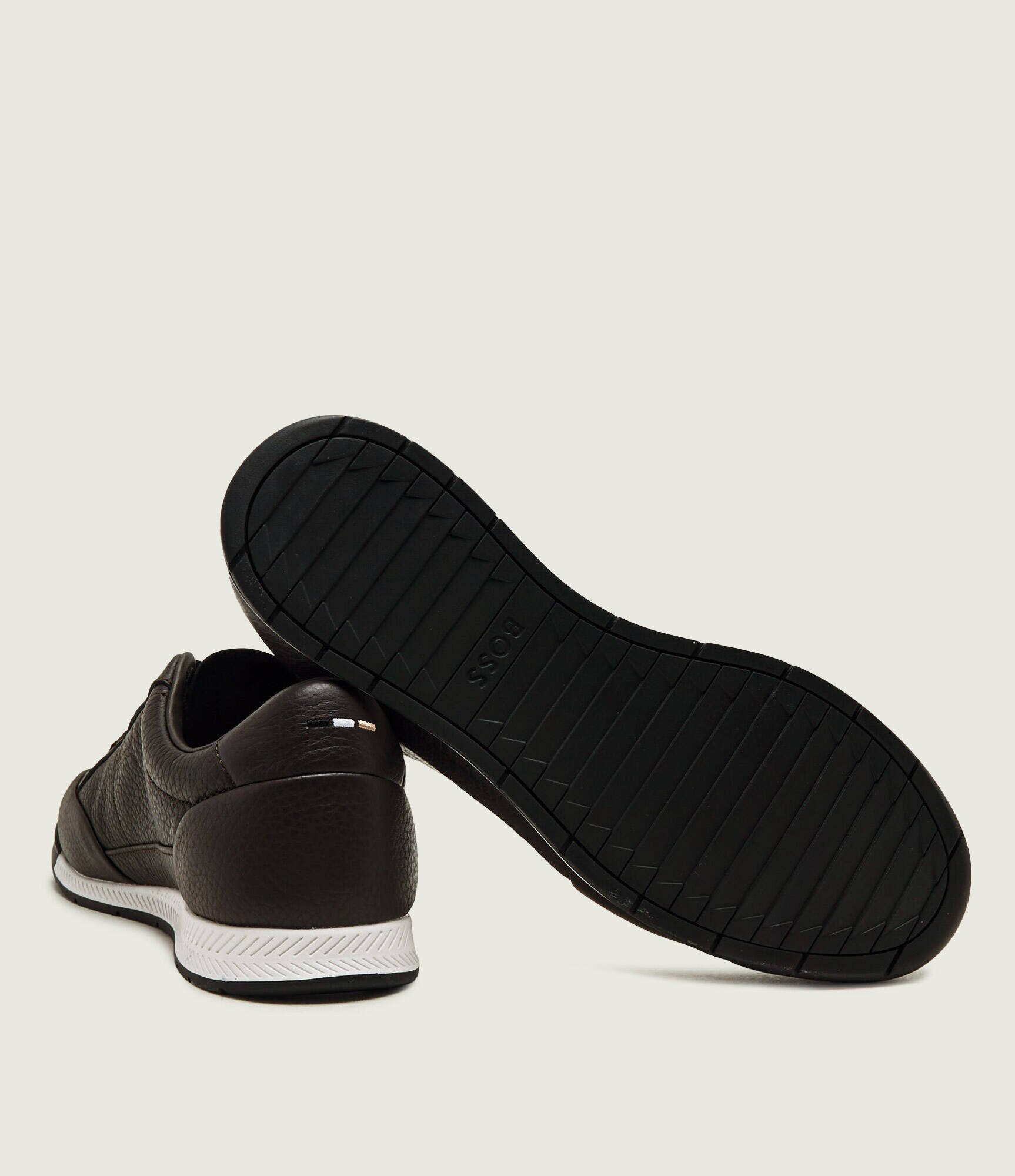 BOSS BLACK Teniși din piele Nitan_Lowp_ltgrn
