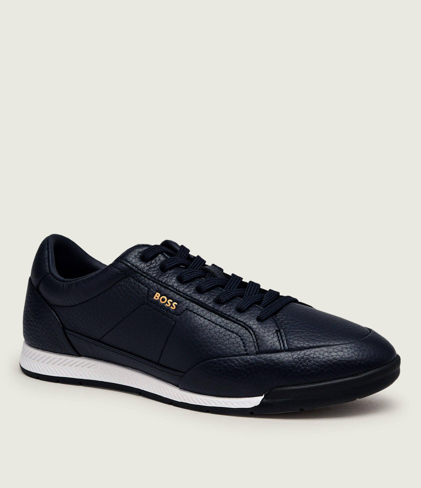 BOSS BLACK Teniși din piele Nitan_Lowp_ltgrn