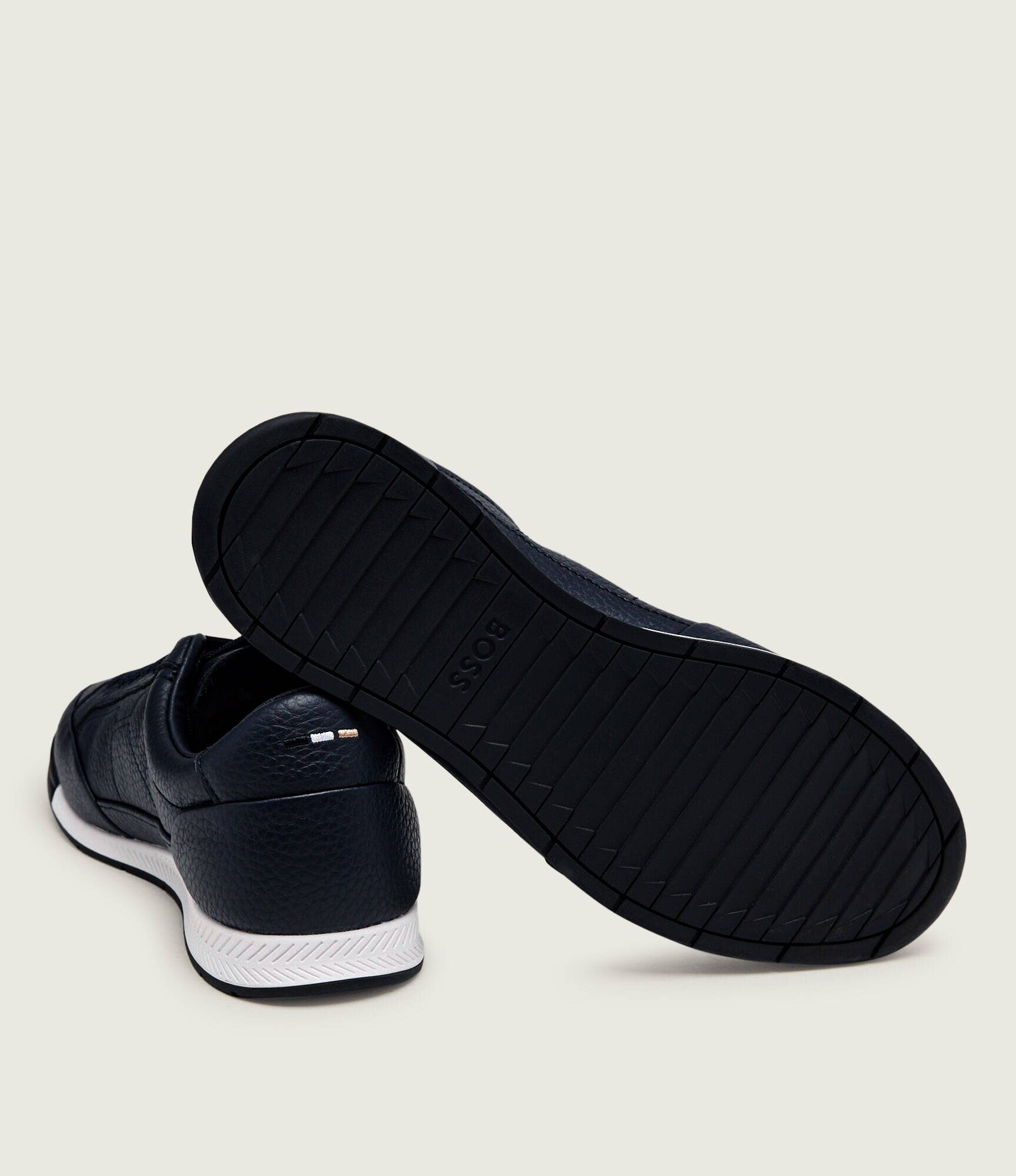BOSS BLACK Teniși din piele Nitan_Lowp_ltgrn