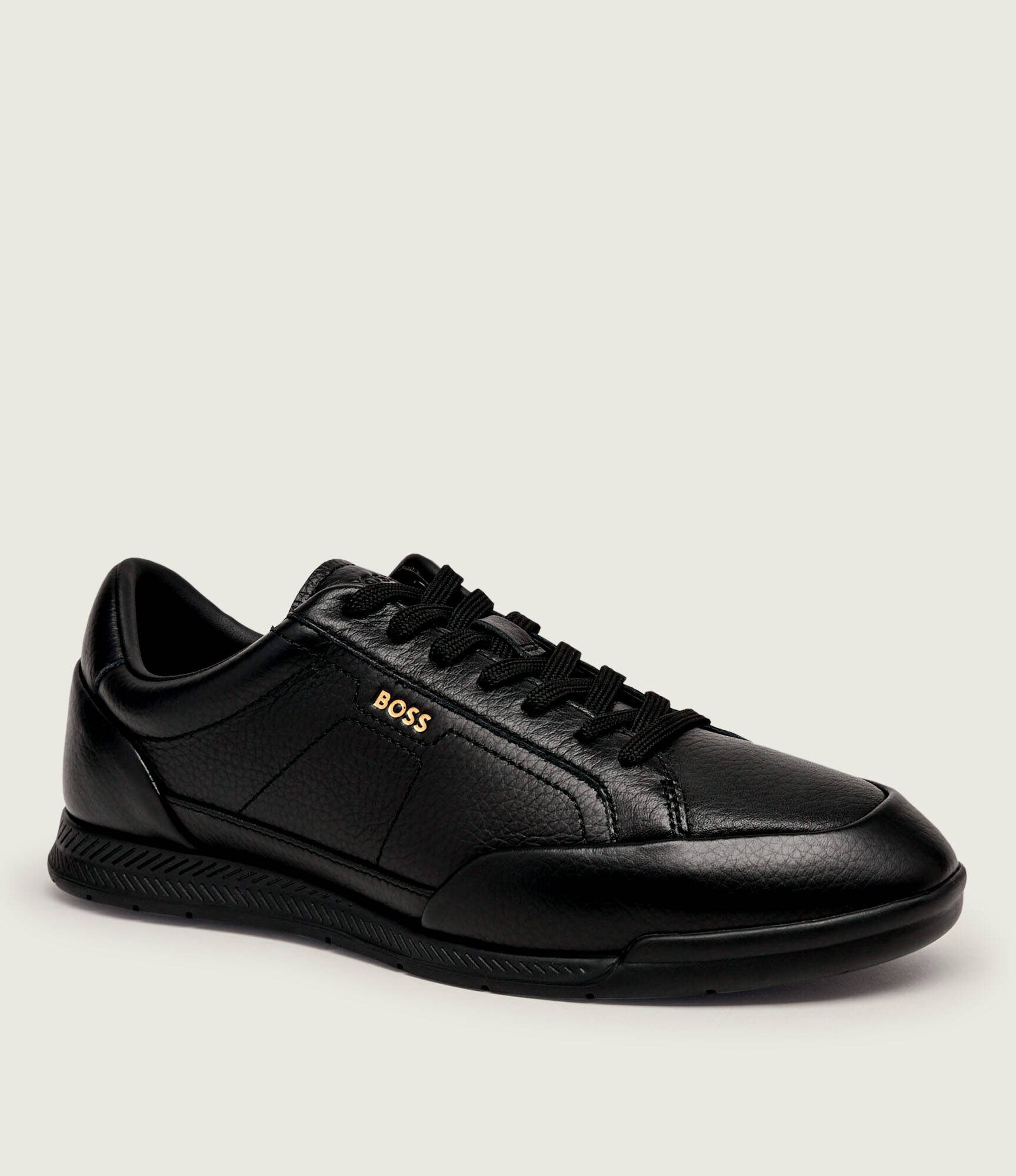 BOSS BLACK Teniși din piele Nitan_Lowp_ltgrn