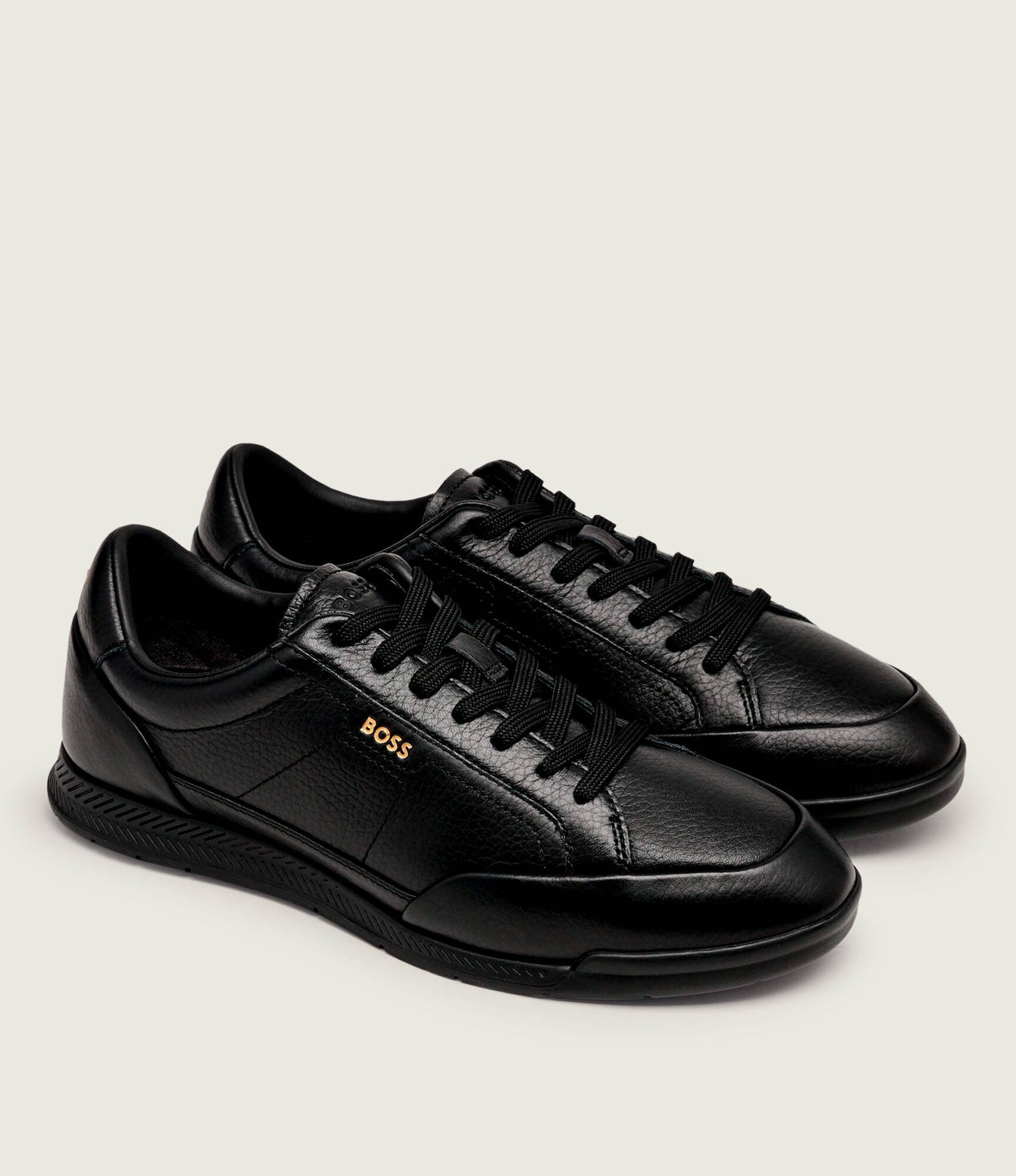 BOSS BLACK Teniși din piele Nitan_Lowp_ltgrn