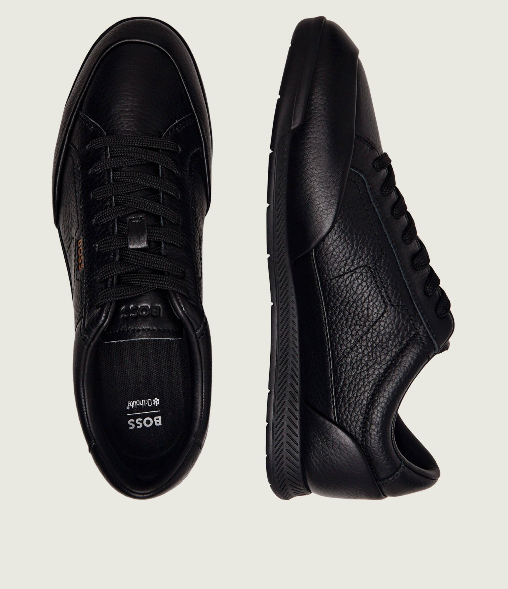 BOSS BLACK Teniși din piele Nitan_Lowp_ltgrn