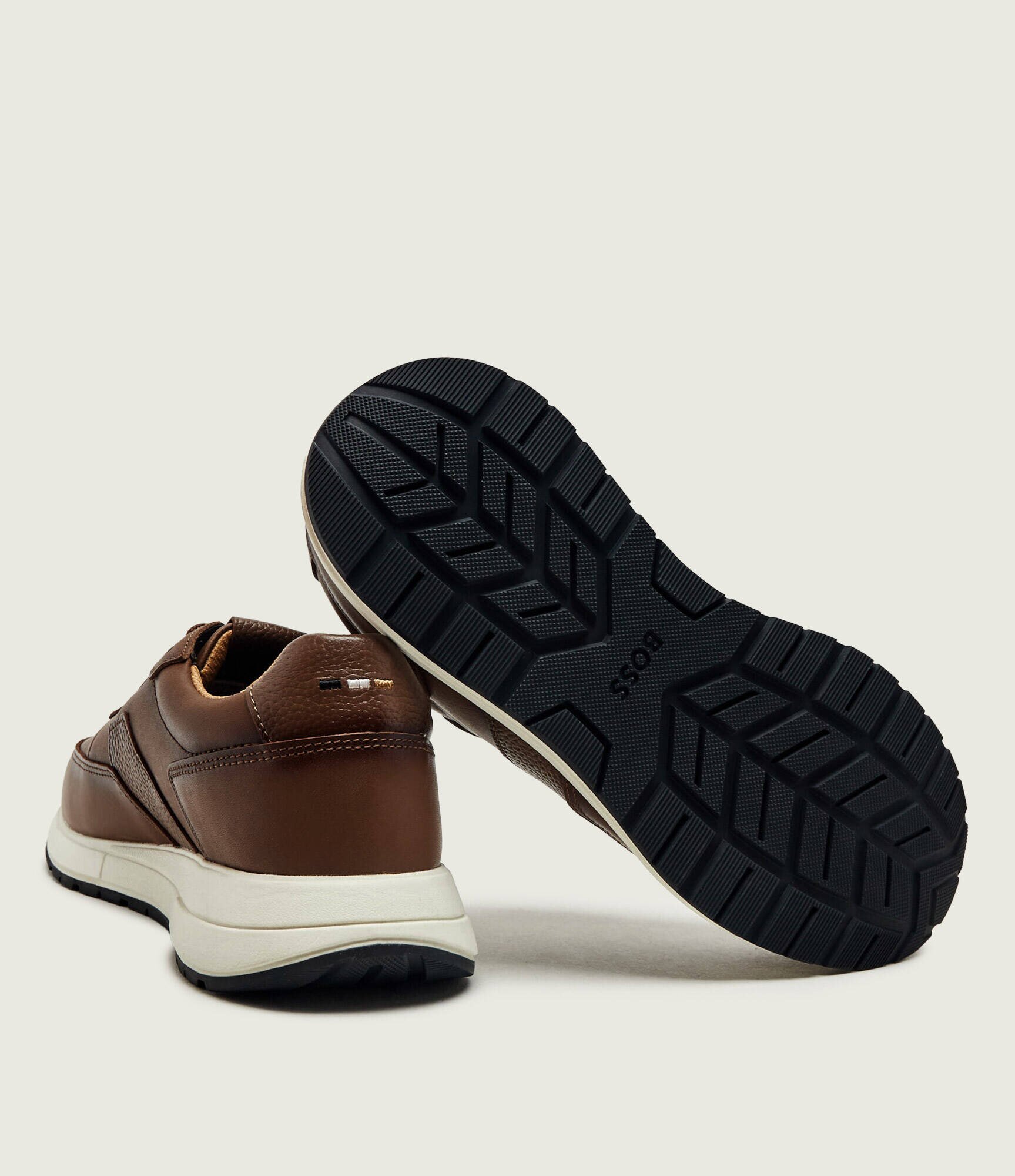 BOSS BLACK Teniși din piele Vinston_Runn_butb