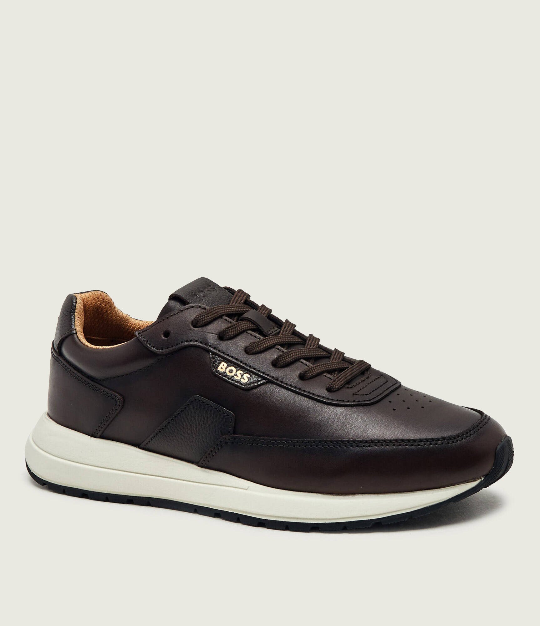 BOSS BLACK Teniși din piele Vinston_Runn_butb