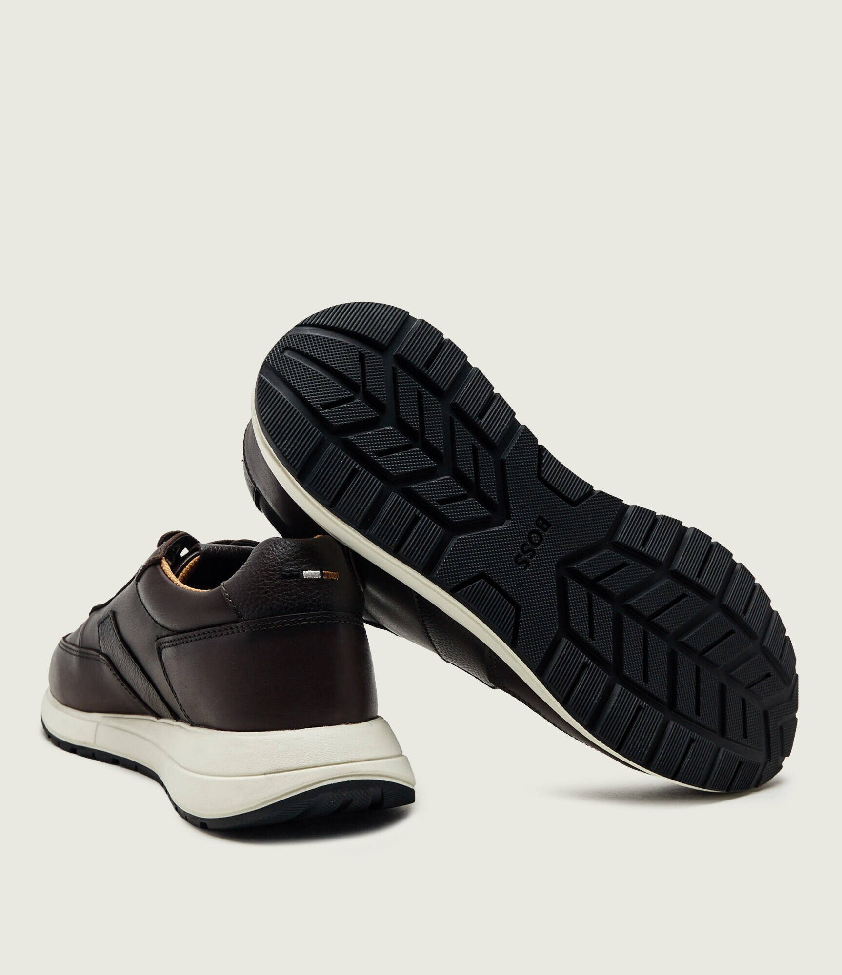 BOSS BLACK Teniși din piele Vinston_Runn_butb