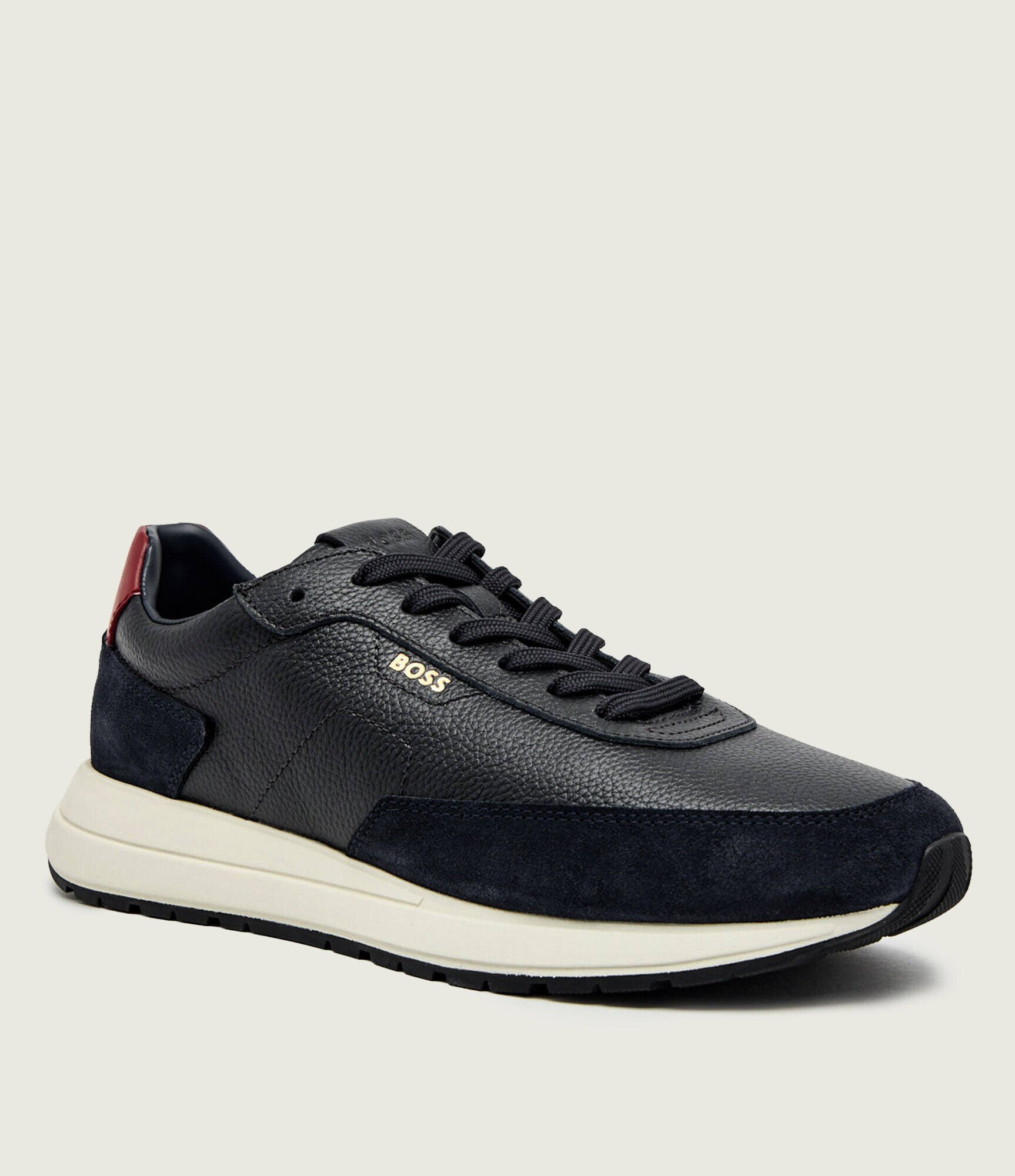 BOSS BLACK Teniși din piele Vinston_Runn_sdgrlt