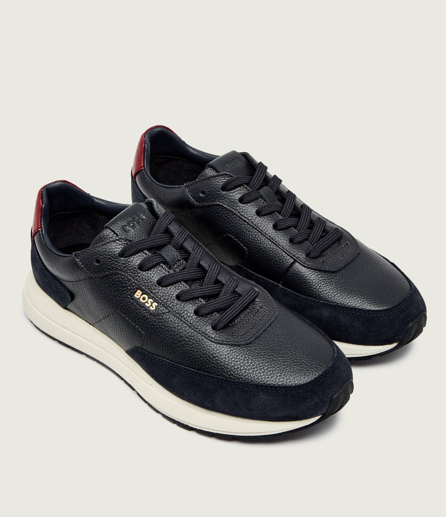BOSS BLACK Teniși din piele Vinston_Runn_sdgrlt