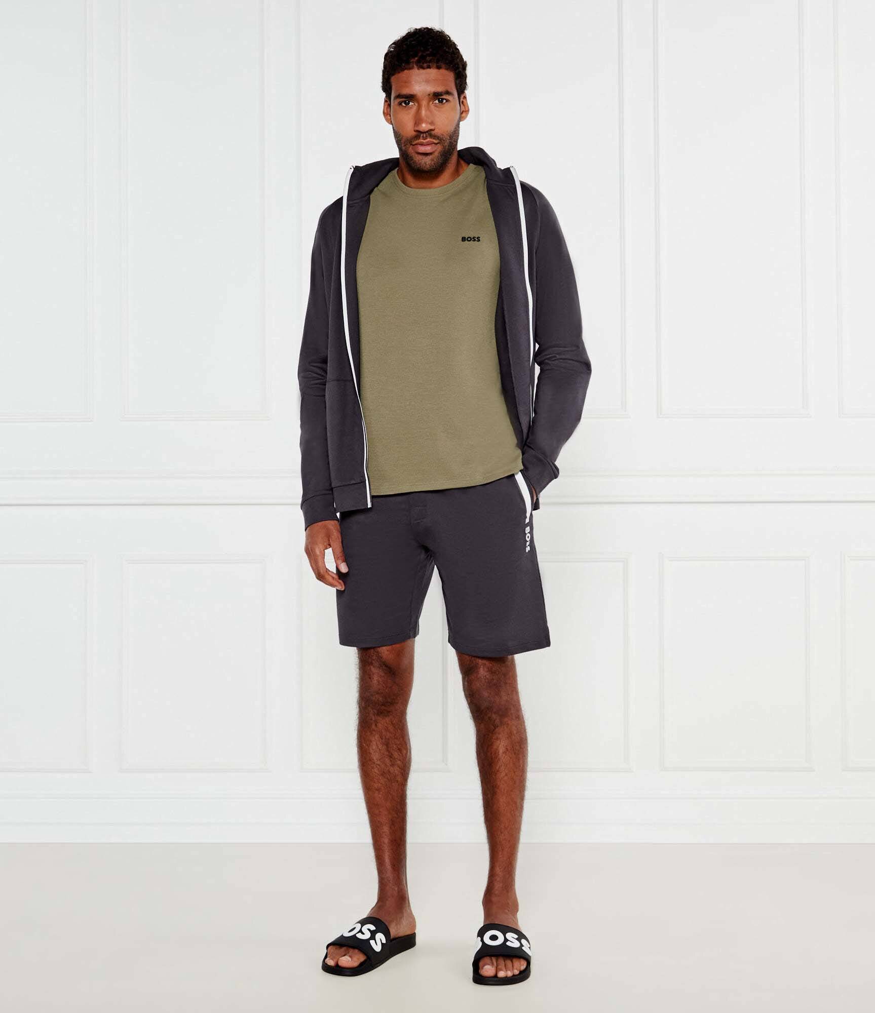 BOSS BLACK Top de pijama tricou Waffle | regular fit