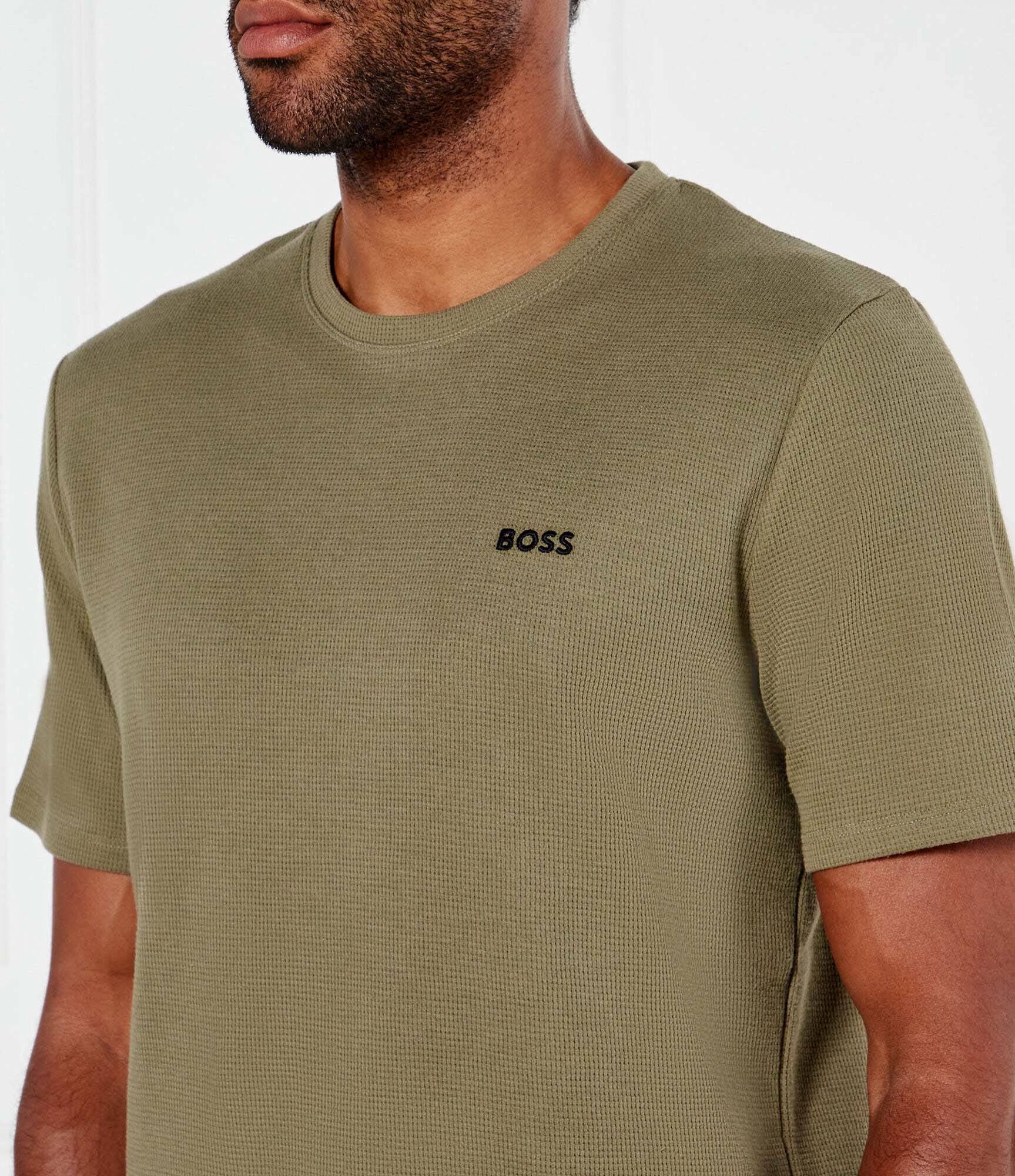 BOSS BLACK Top de pijama tricou Waffle | regular fit