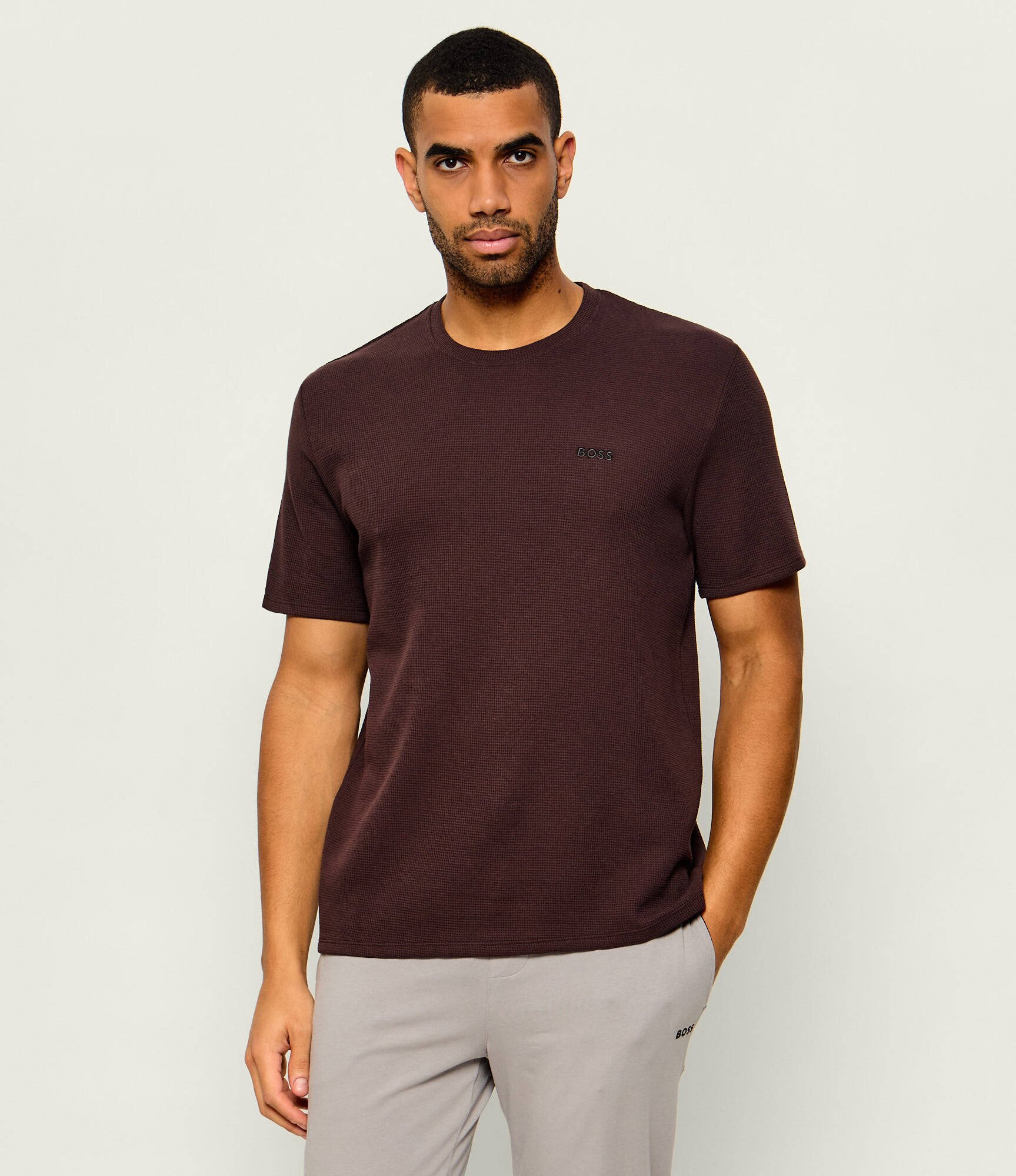 BOSS BLACK Top de pijama Waffle | regular fit