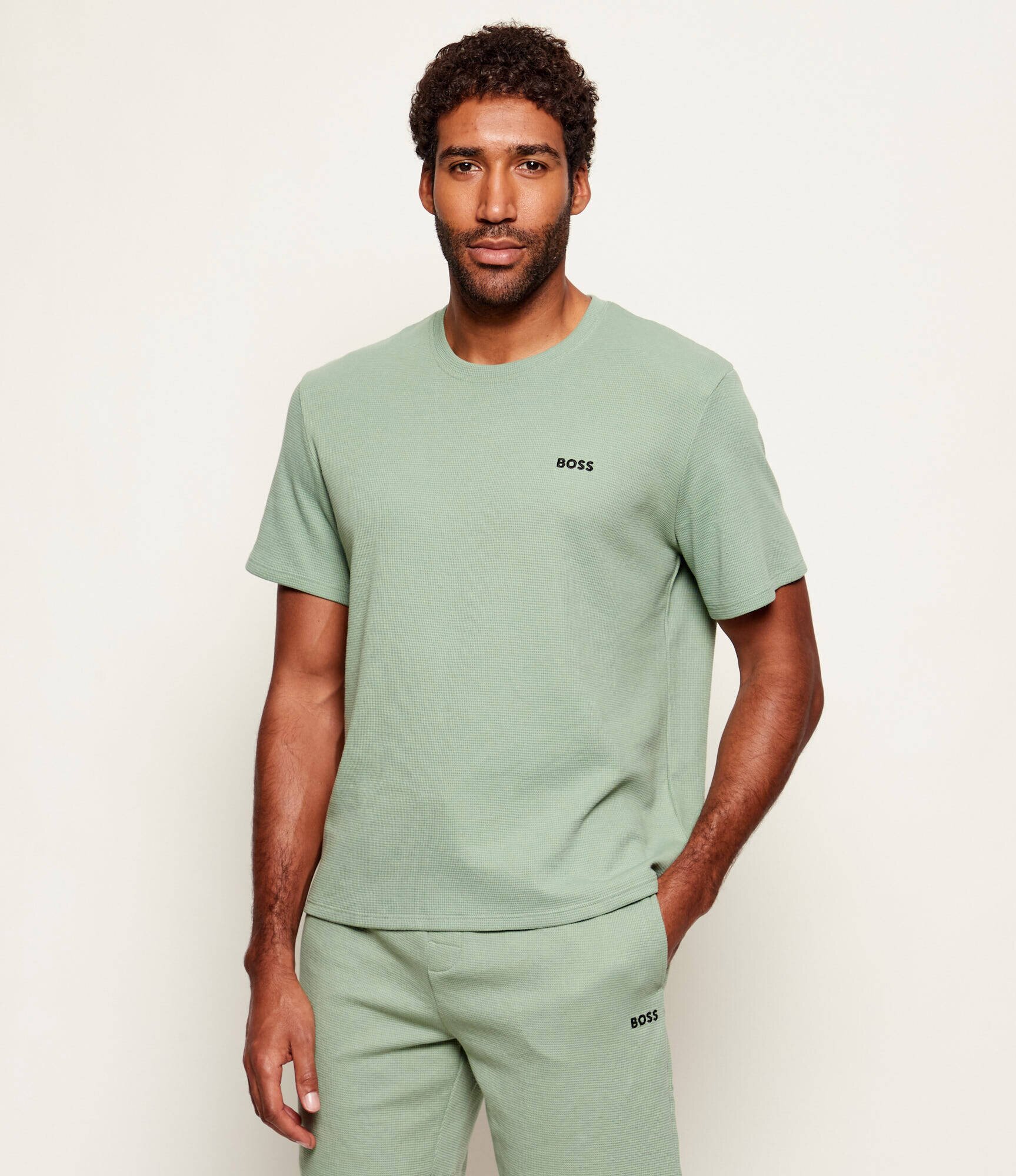 BOSS BLACK Top de pijama Waffle | regular fit