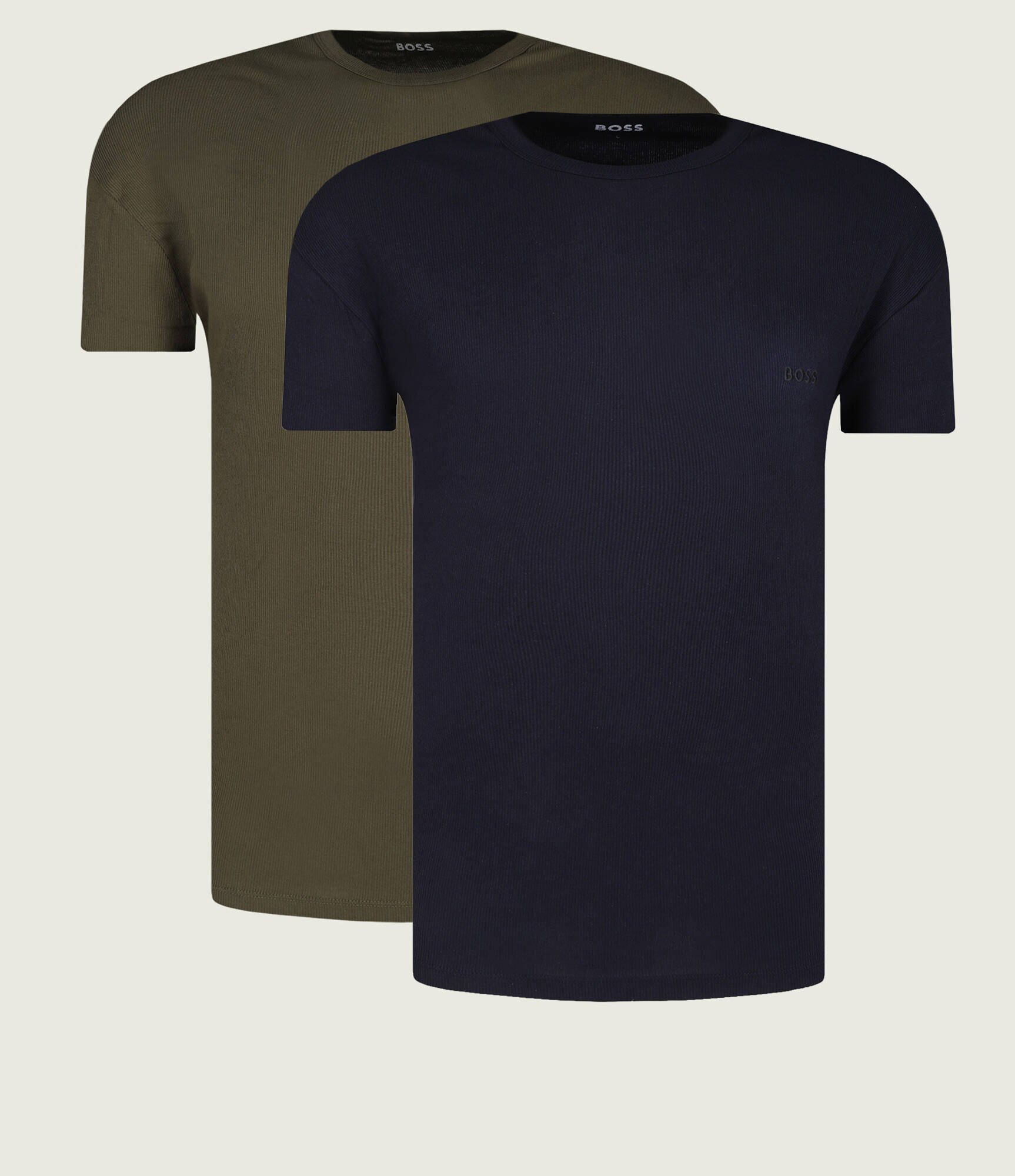 BOSS BLACK Tricou 2-pack RN 2P Rib | regular fit