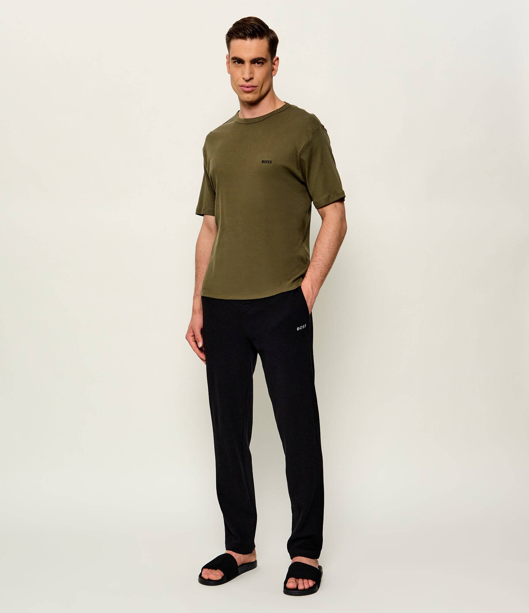 BOSS BLACK Tricou 2-pack RN 2P Rib | regular fit