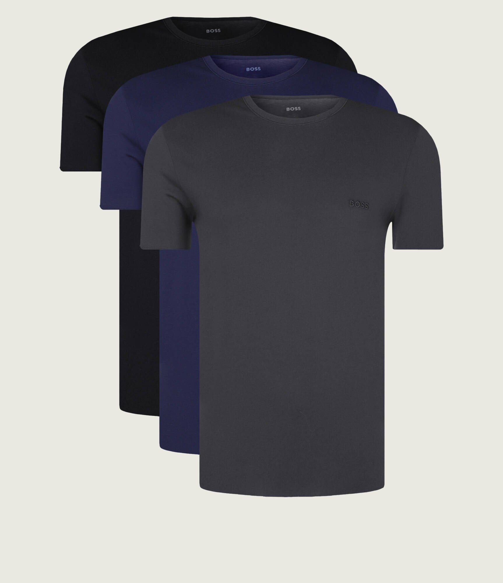 BOSS BLACK Tricou 3-pack | Regular Fit