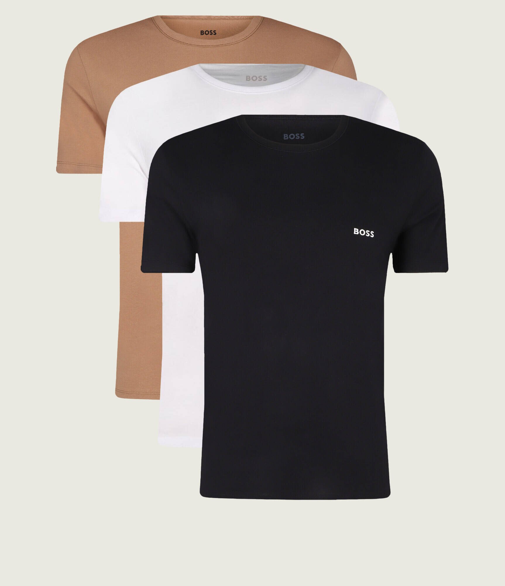 BOSS BLACK Tricou 3-pack | Regular Fit
