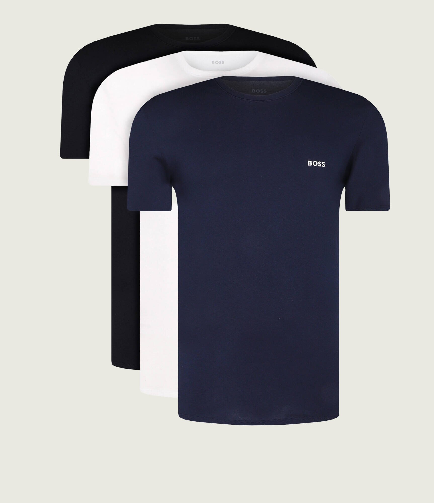 BOSS BLACK Tricou 3-pack | Regular Fit