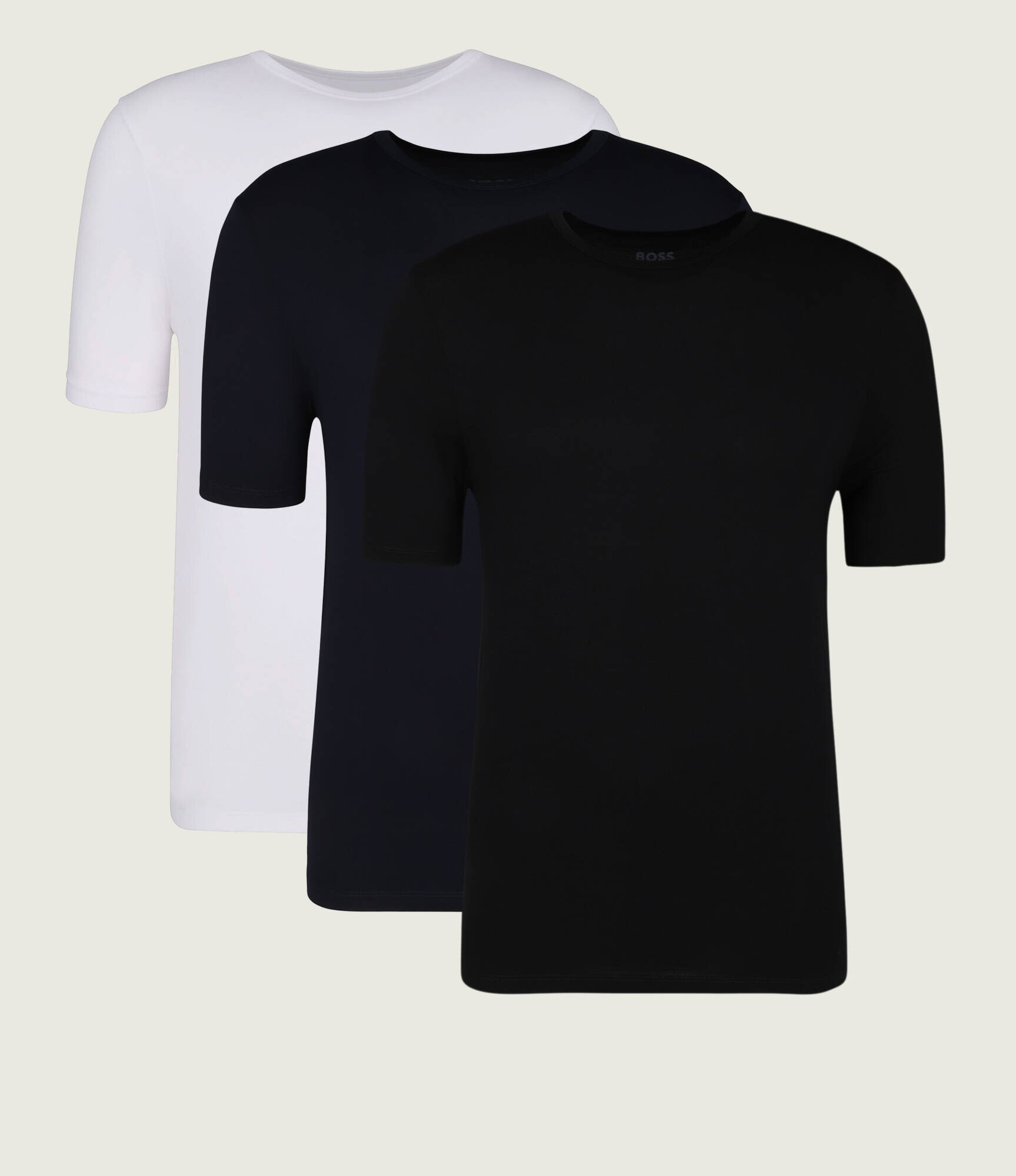 BOSS BLACK Tricou 3-pack RN 3P Bamboo | Slim Fit