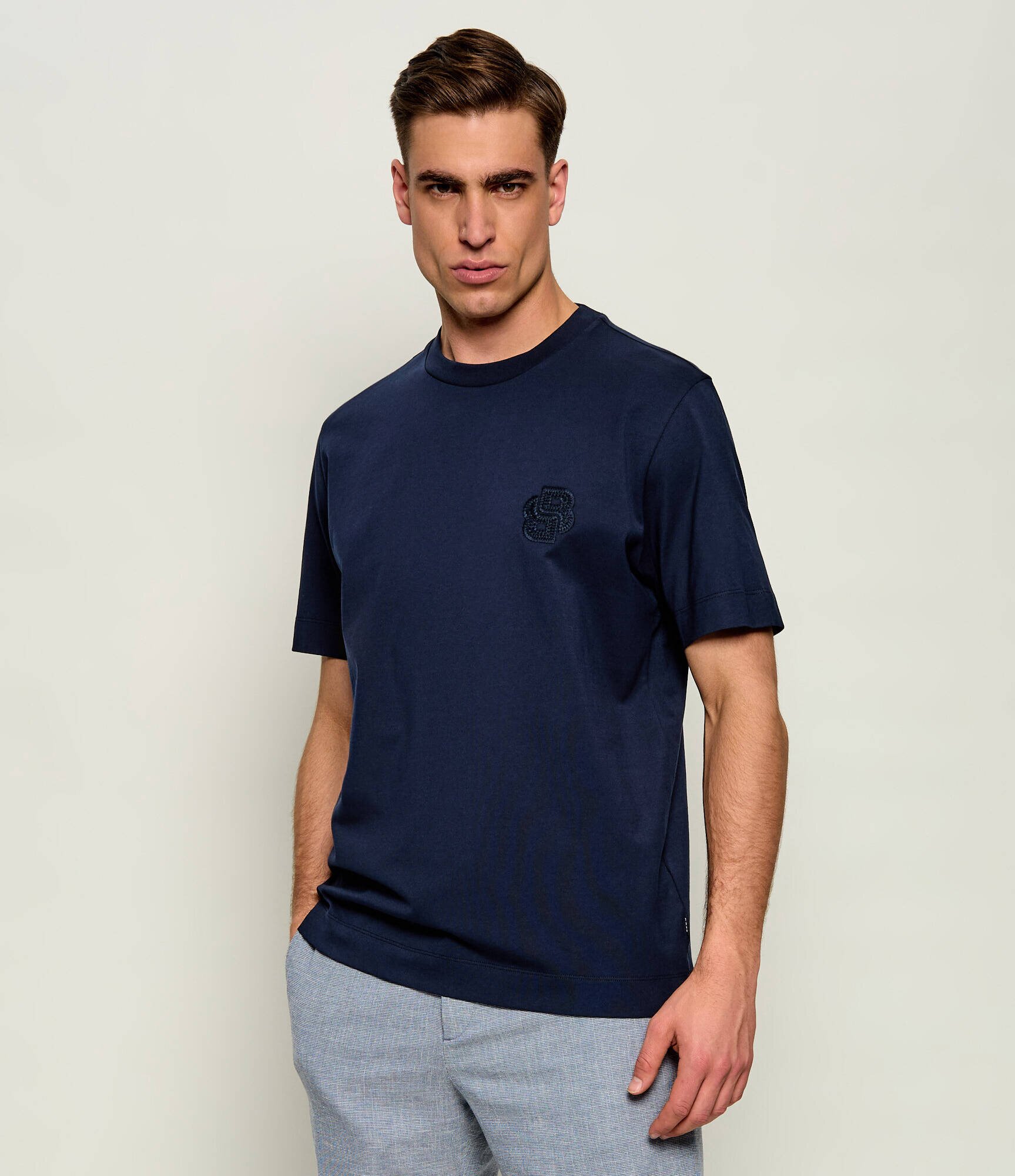 BOSS BLACK Tricou C-Tames 52 | regular fit | mercerizat